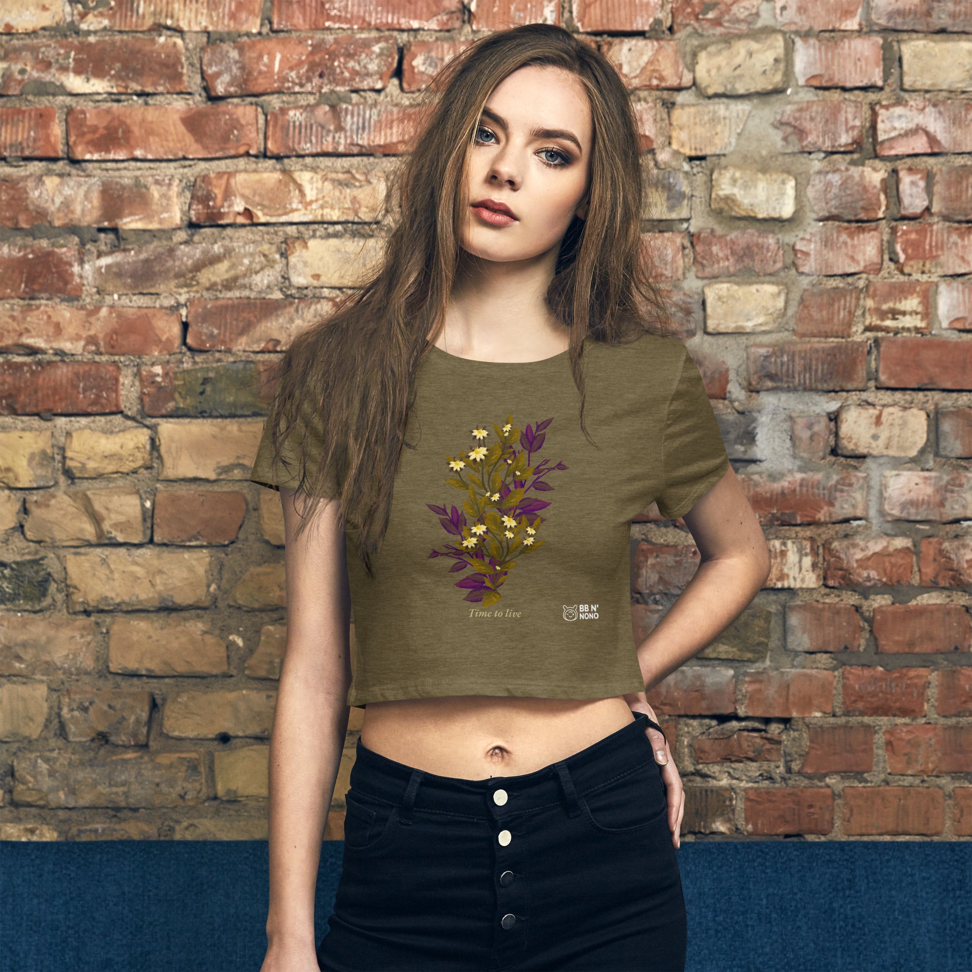 botanical illustration - Women’s Crop Tee