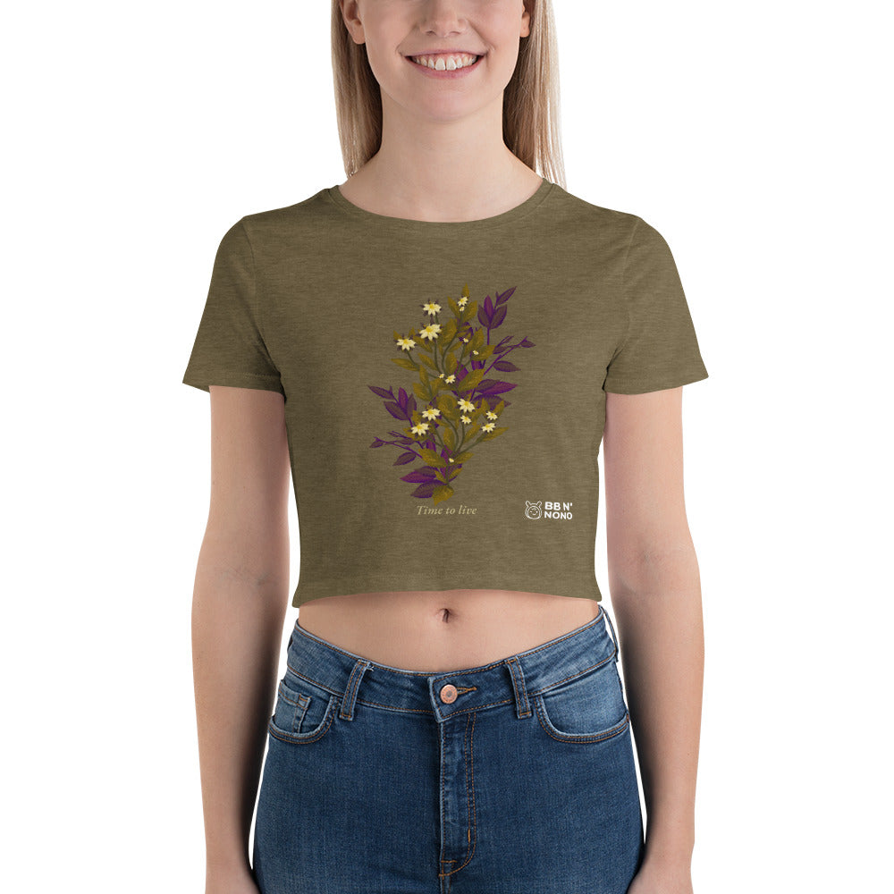 botanical illustration - Women’s Crop Tee