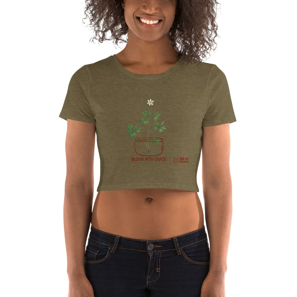 botanical illustration V - Women’s Crop Tee