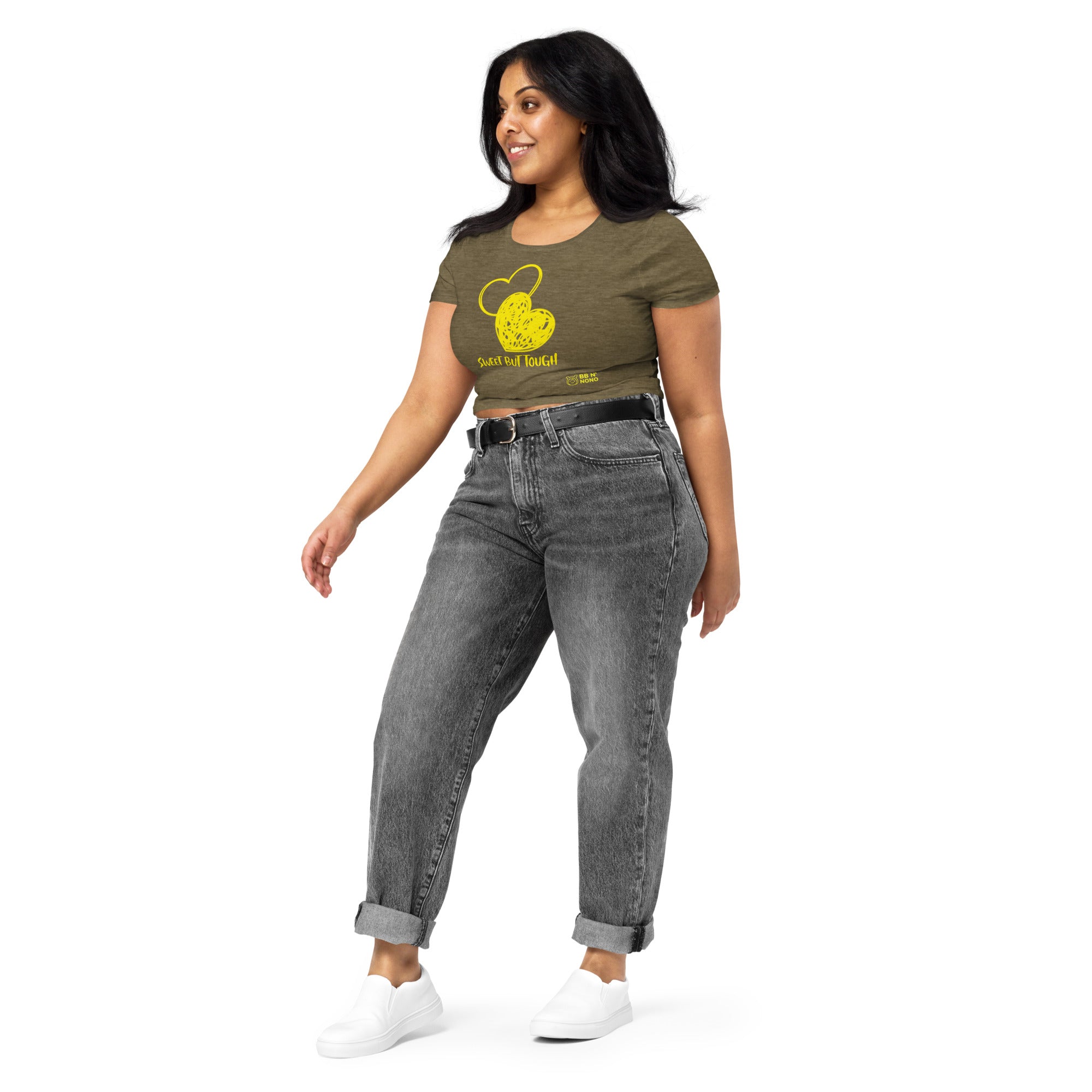 Sweet but tough - Women’s Crop Tee (Y)