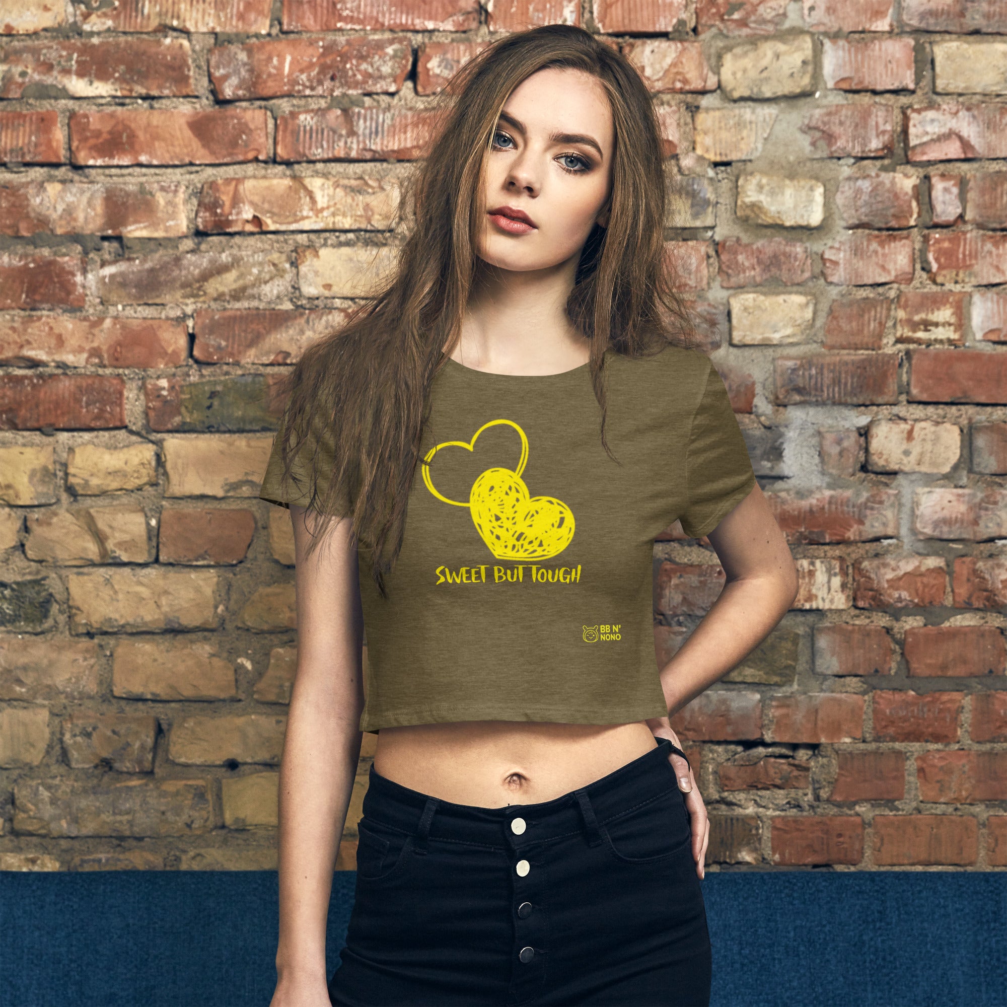 Sweet but tough - Women’s Crop Tee (Y)