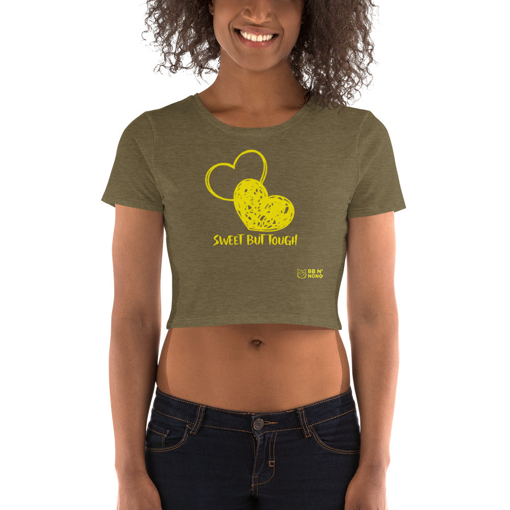 Sweet but tough - Women’s Crop Tee (Y)