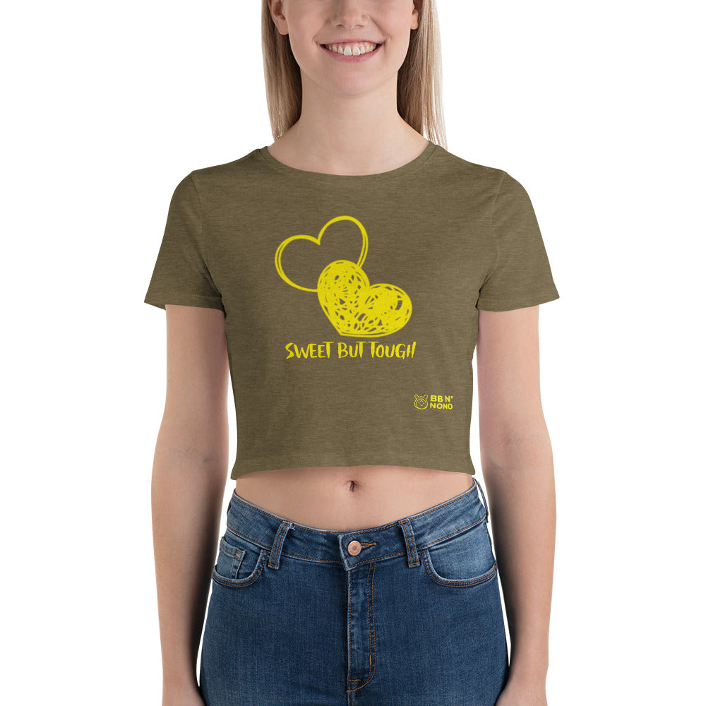 Sweet but tough - Women’s Crop Tee (Y)