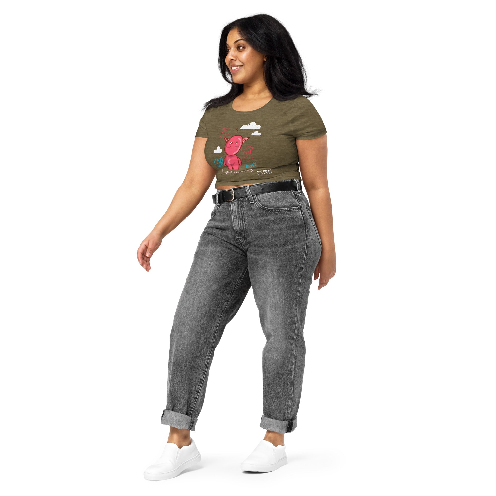 Cute litter monster - Women’s Crop Tee