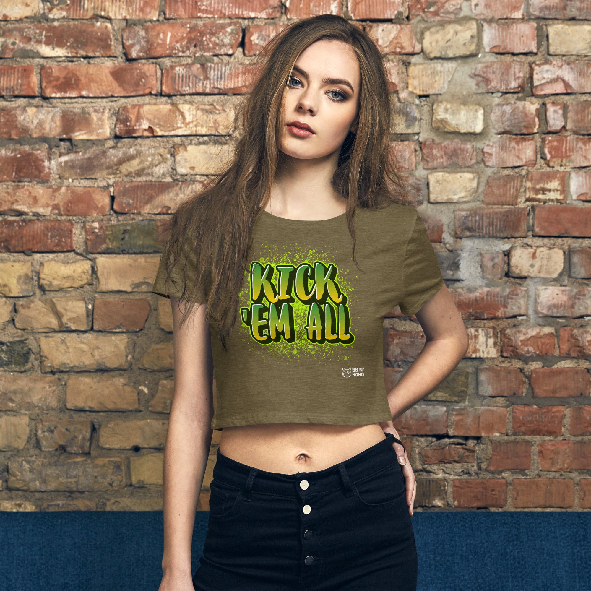 Kick'em all - Women’s Crop Tee