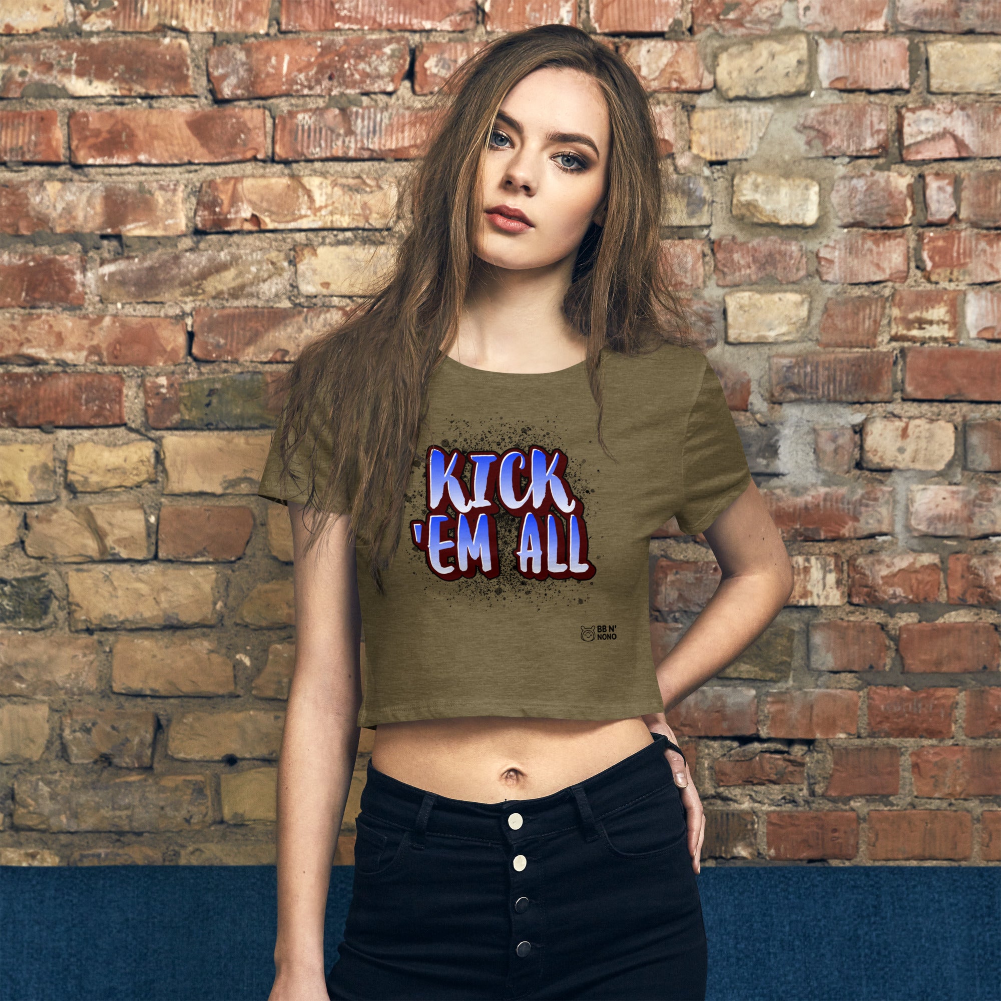 Kick'em all - Women’s Crop Tee