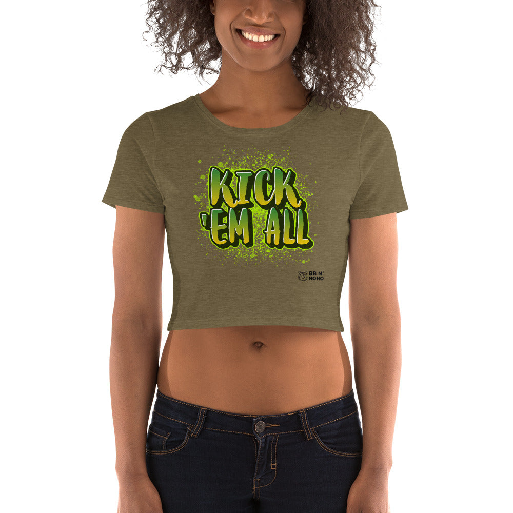 Kick'em all - Women’s Crop Tee