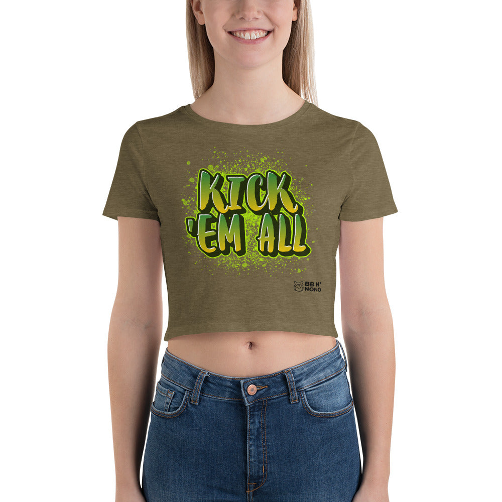 Kick'em all - Women’s Crop Tee