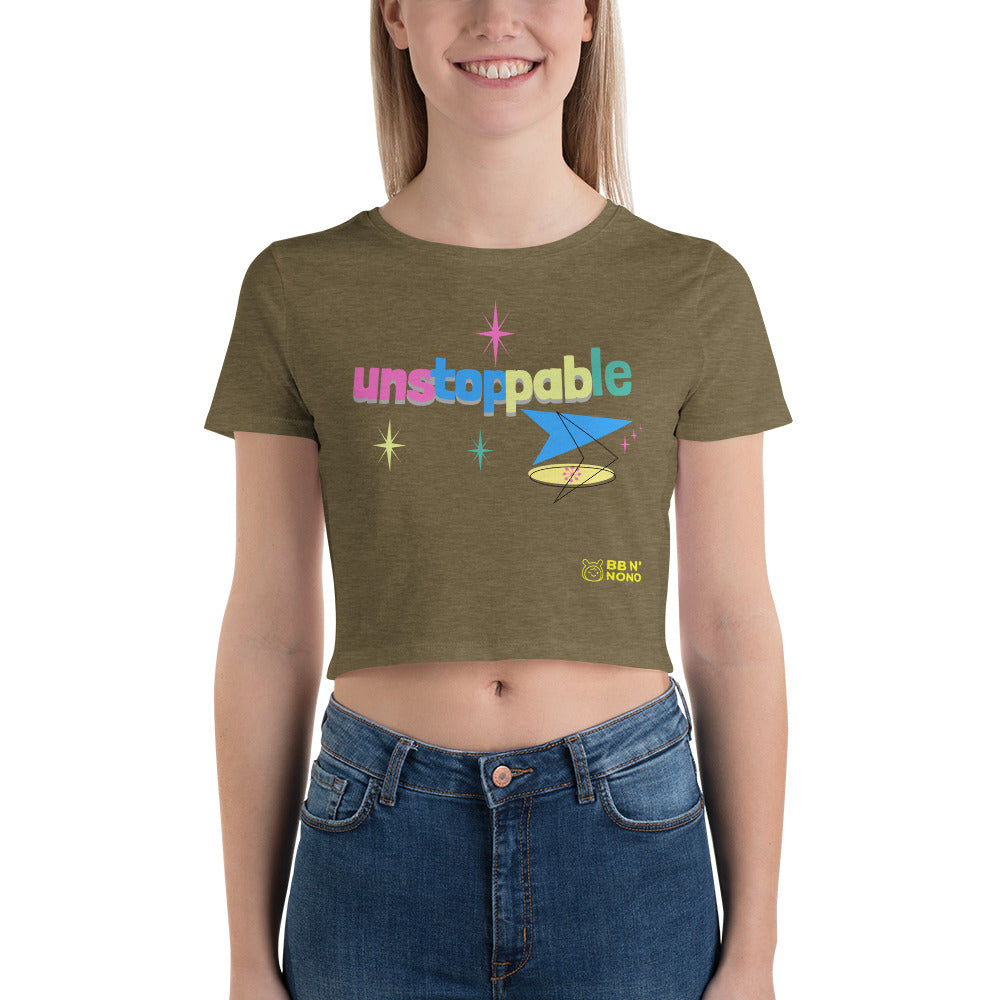 Unstoppable - Women’s Crop Tee (rainbow)