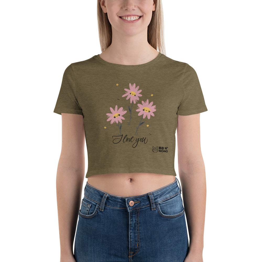 I love you - Women’s Crop Tee (pink)