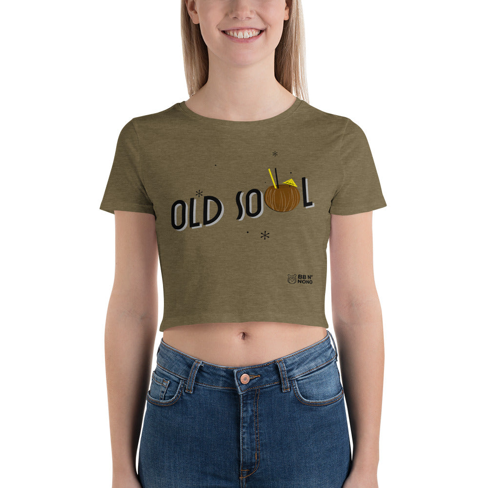 Old Soul - Women’s Crop Tee (brown)