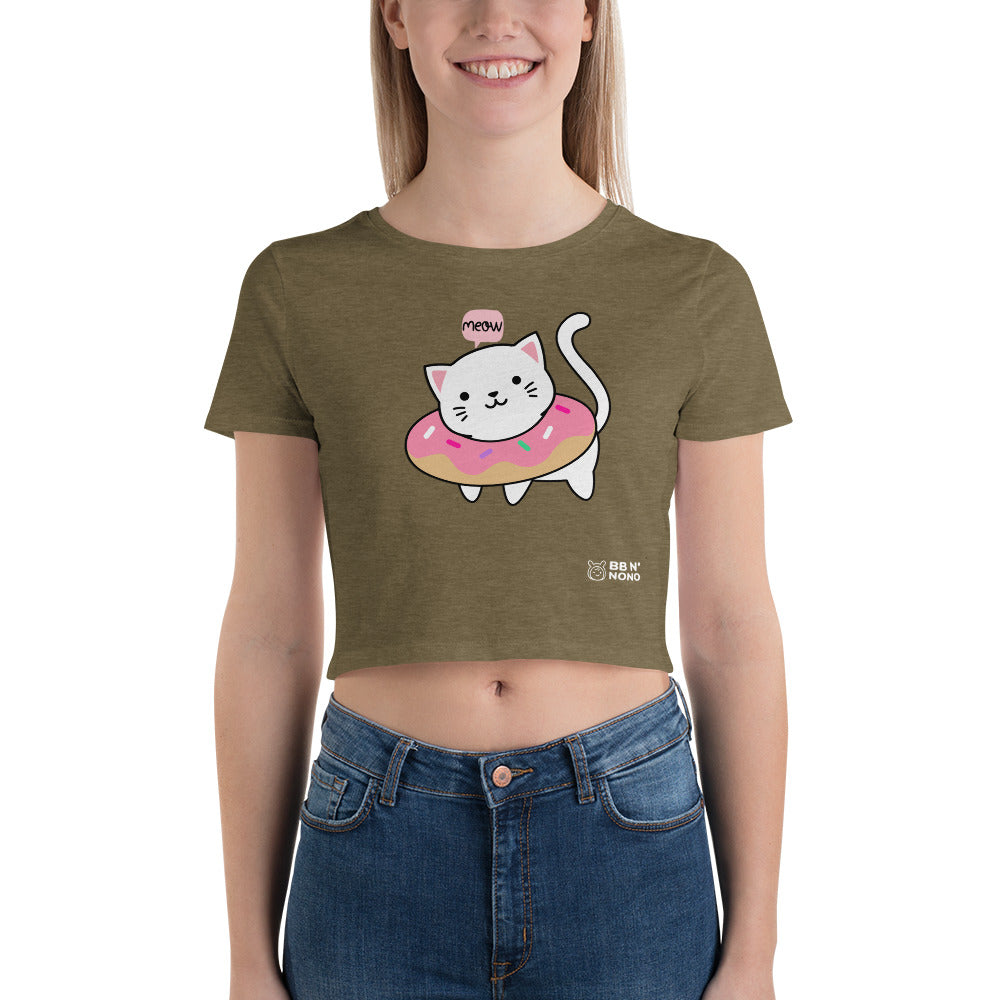 Meow V2 - Women’s Crop Tee