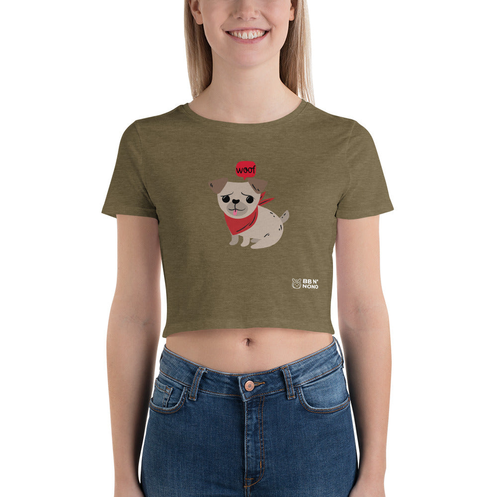 Woof V2 - Women’s Crop Tee