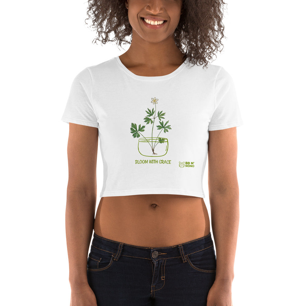 botanical illustration V - Women’s Crop Tee