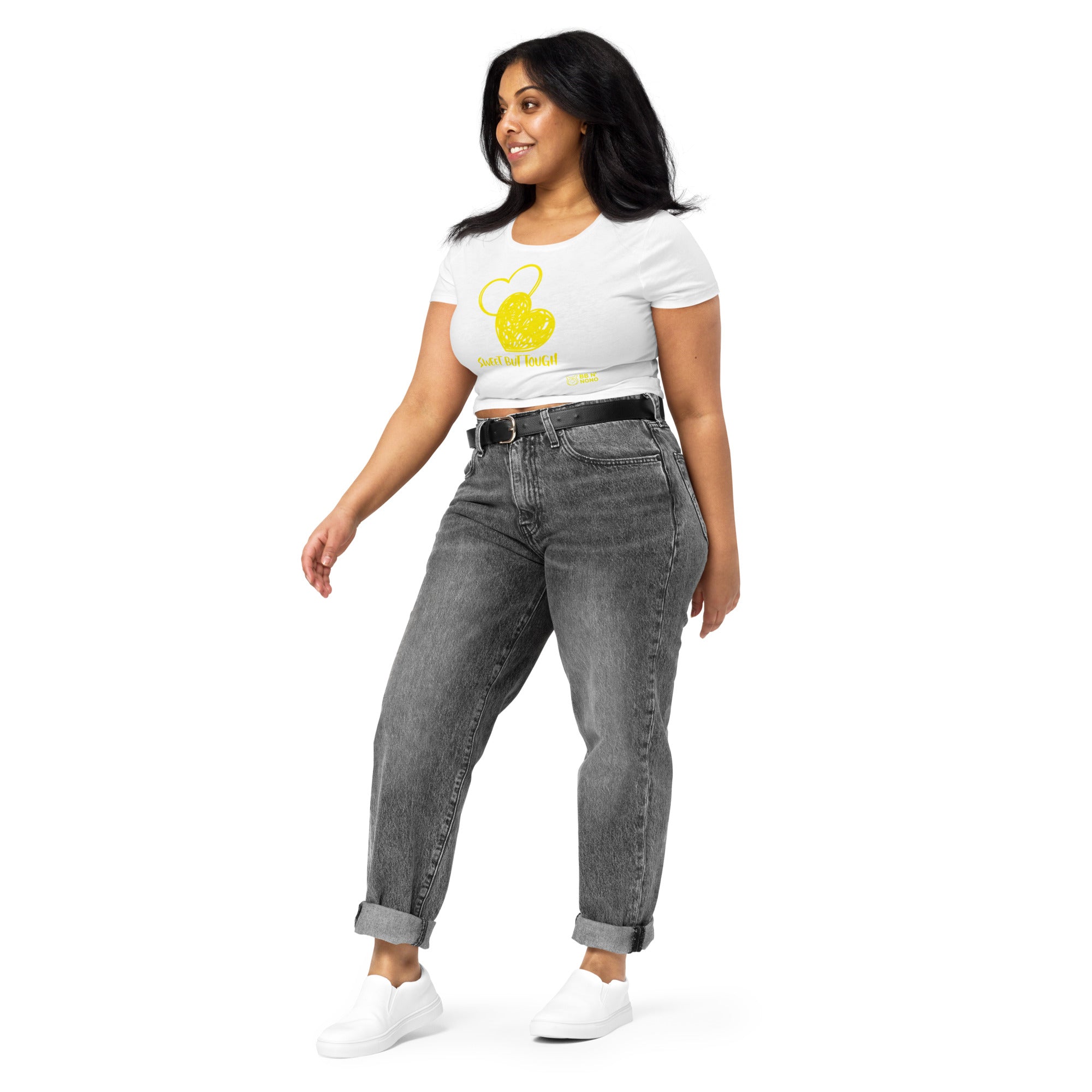 Sweet but tough - Women’s Crop Tee (Y)