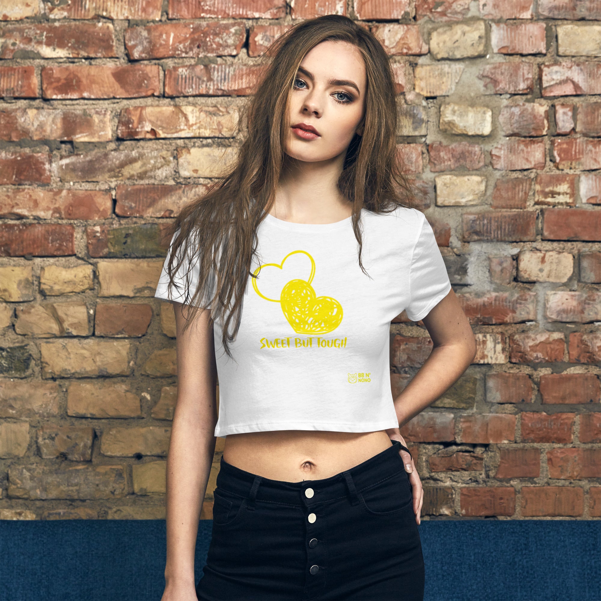 Sweet but tough - Women’s Crop Tee (Y)