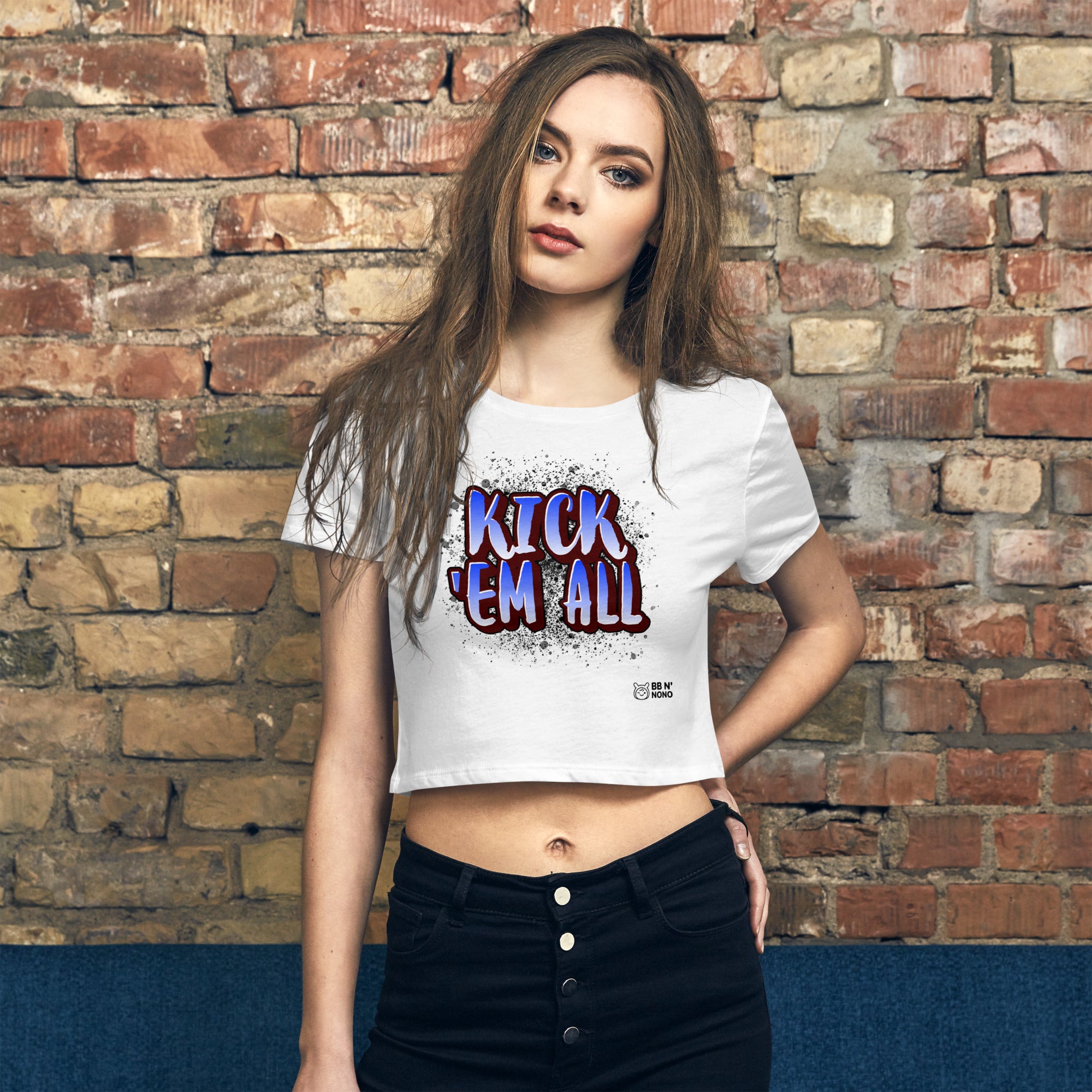 Kick'em all - Women’s Crop Tee