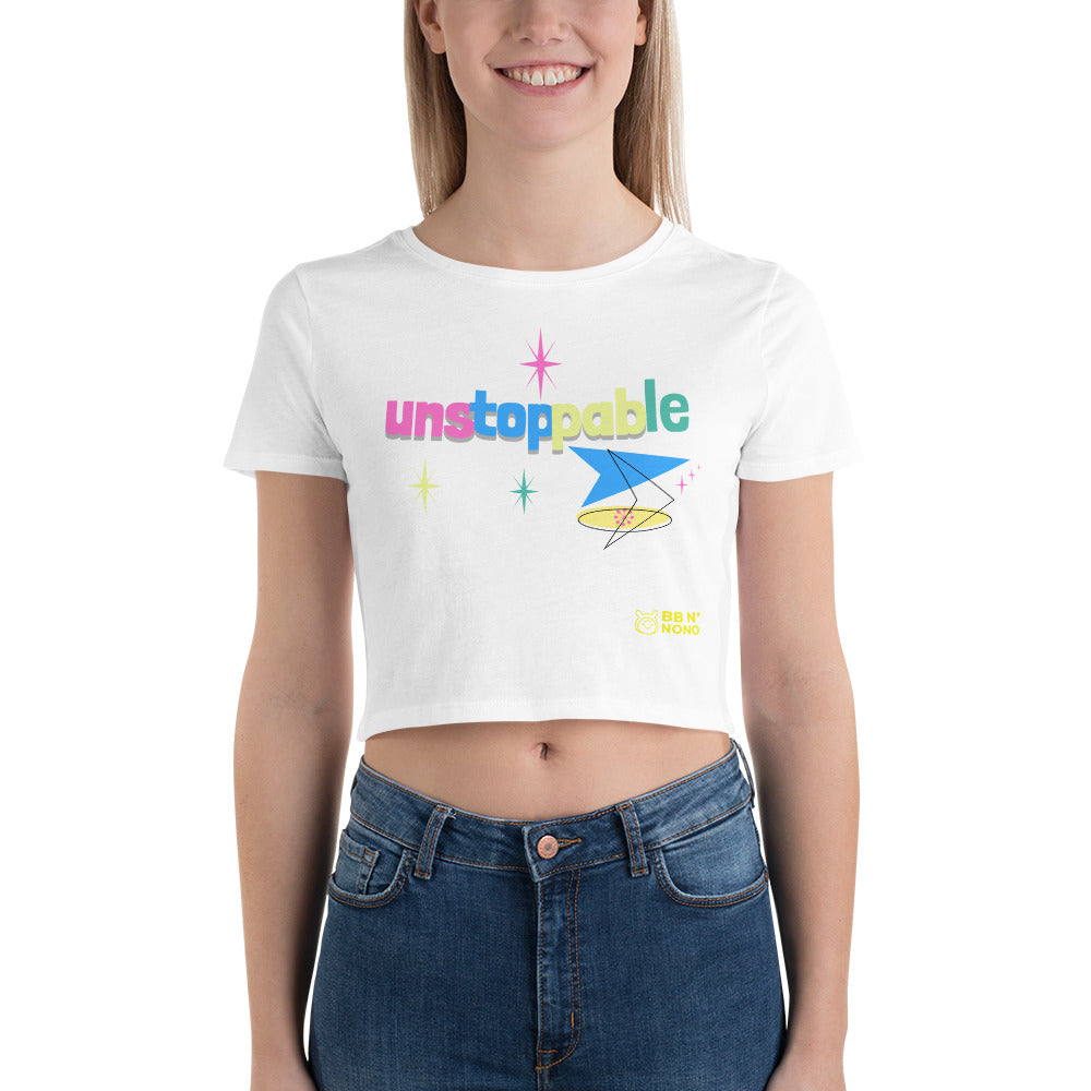 Unstoppable - Women’s Crop Tee (rainbow)