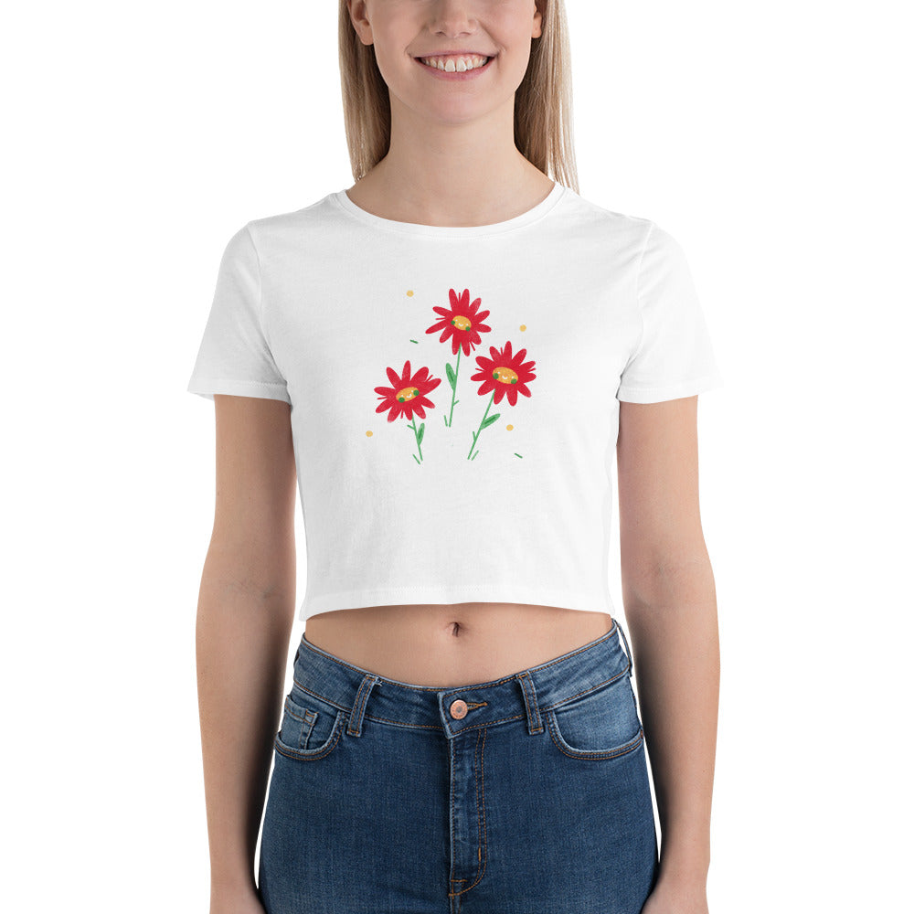 I love You - Women’s Crop Tee (red)