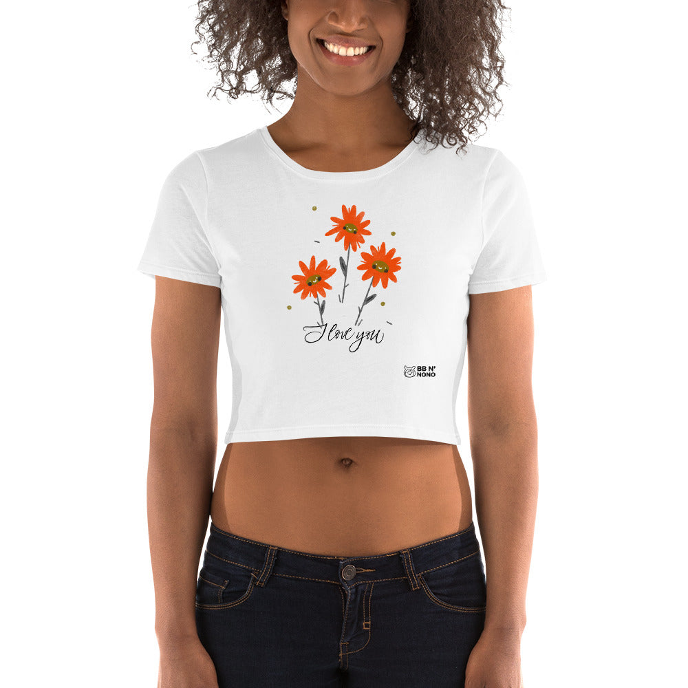 I love you - Women’s Crop Tee (Or)