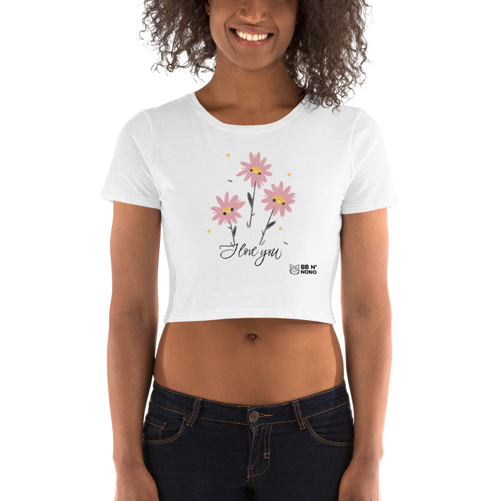 I love you - Women’s Crop Tee (pink)