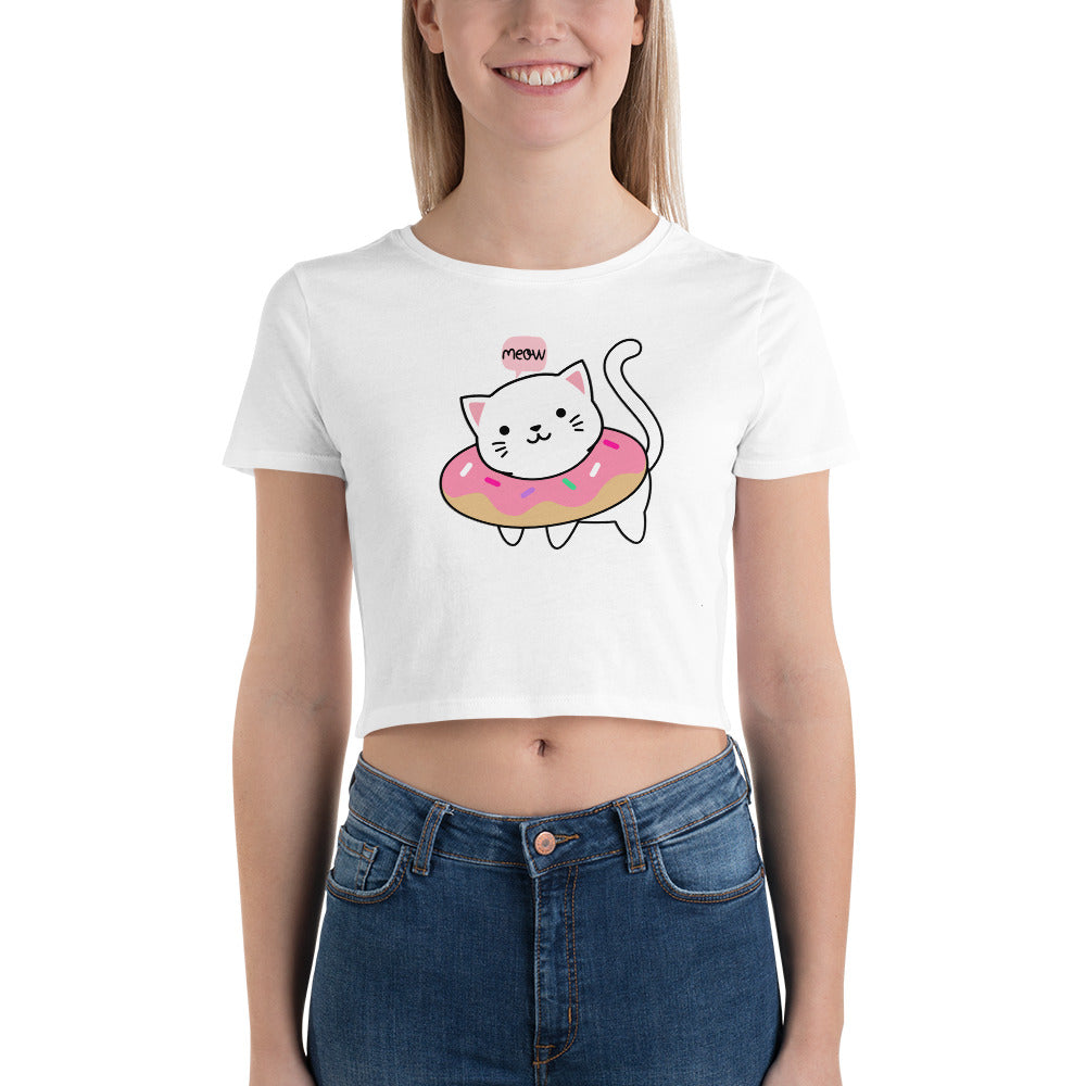 Meow V2 - Women’s Crop Tee