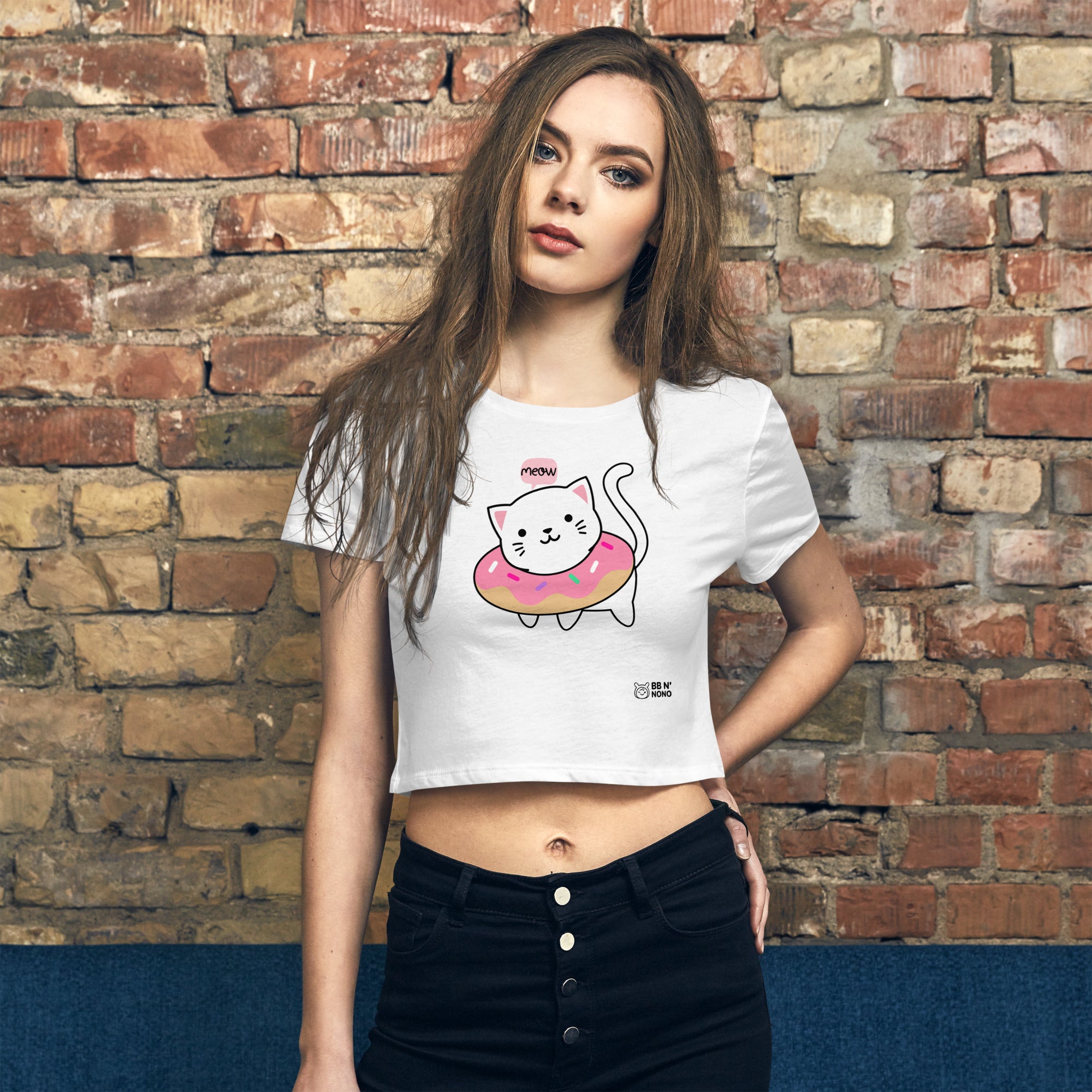 Meow V2 - Women’s Crop Tee