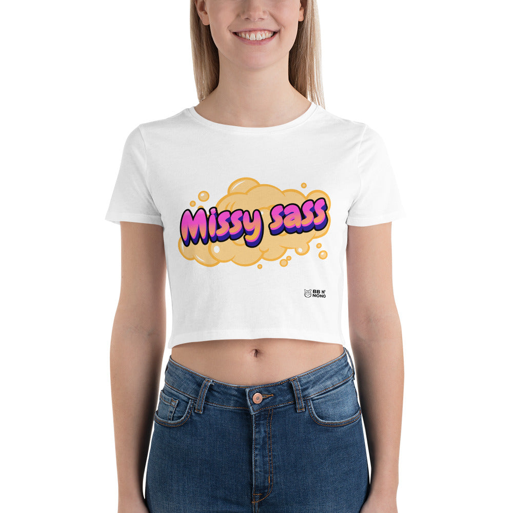 Missy sass V1 - Women’s Crop Tee