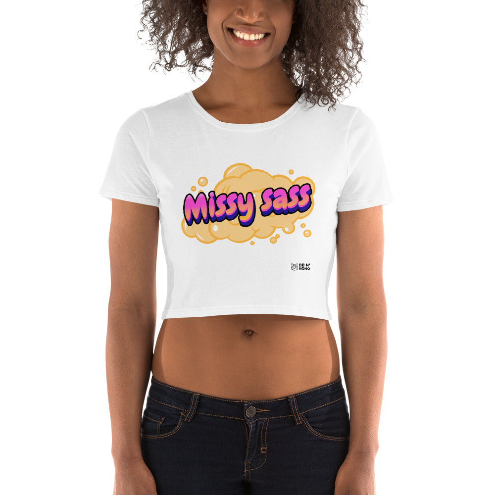 Missy sass V1 - Women’s Crop Tee