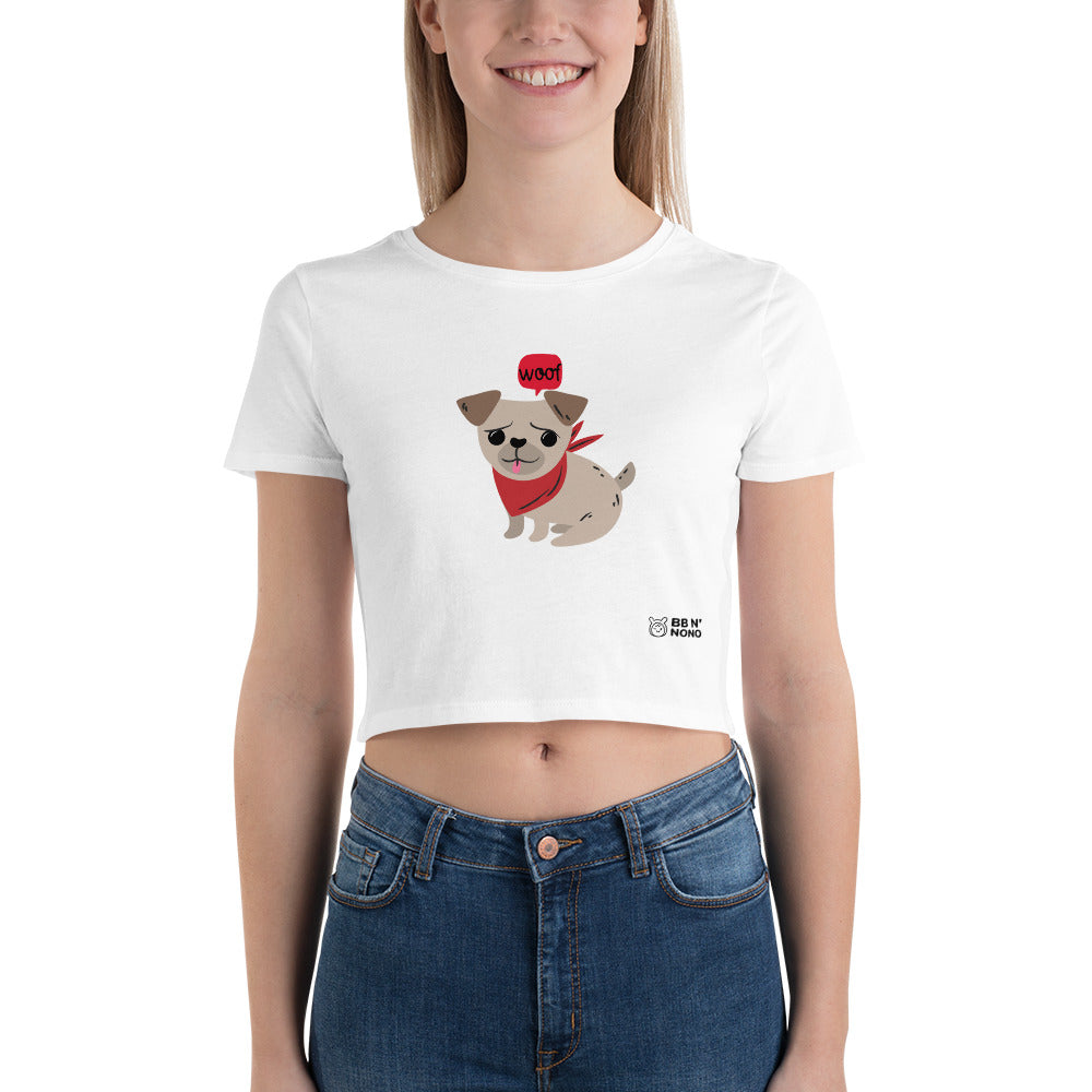 Woof V2 - Women’s Crop Tee