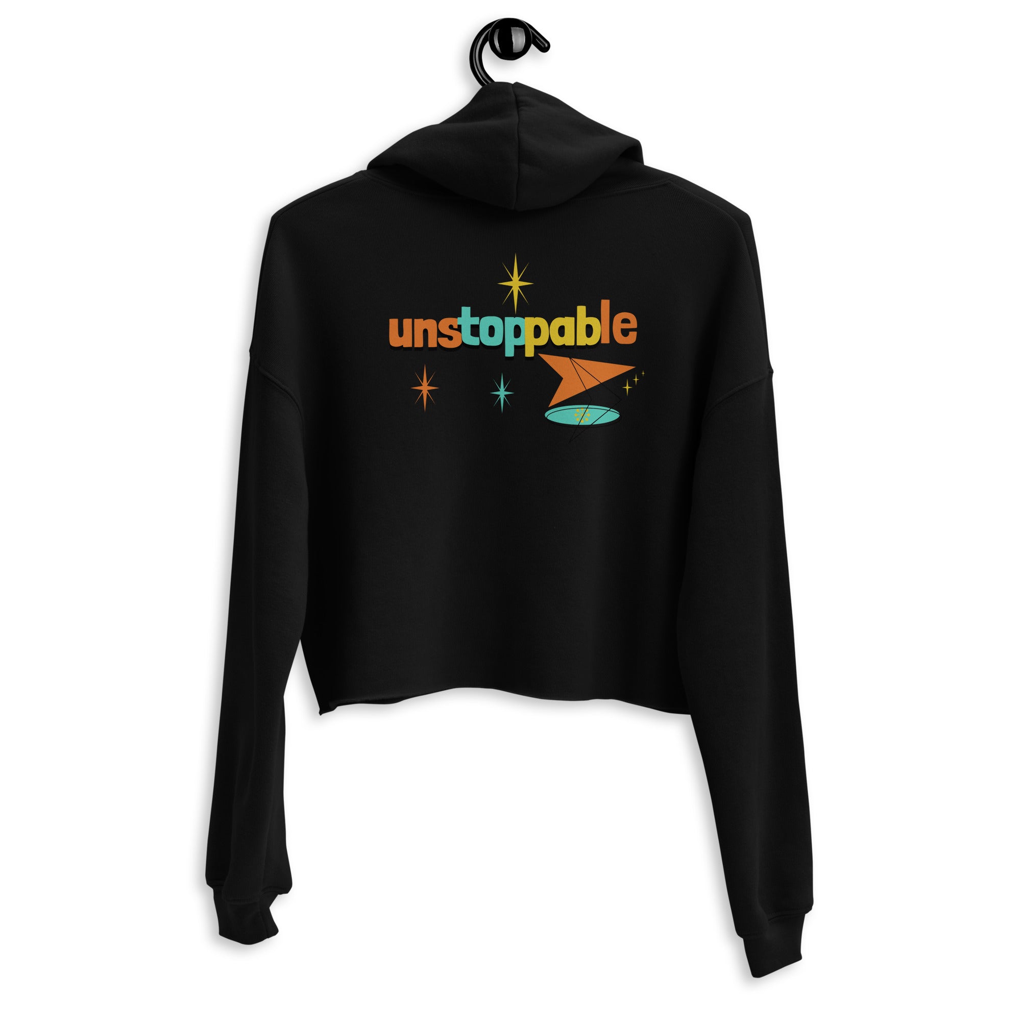 Unstoppable - Crop Hoodie (back print)