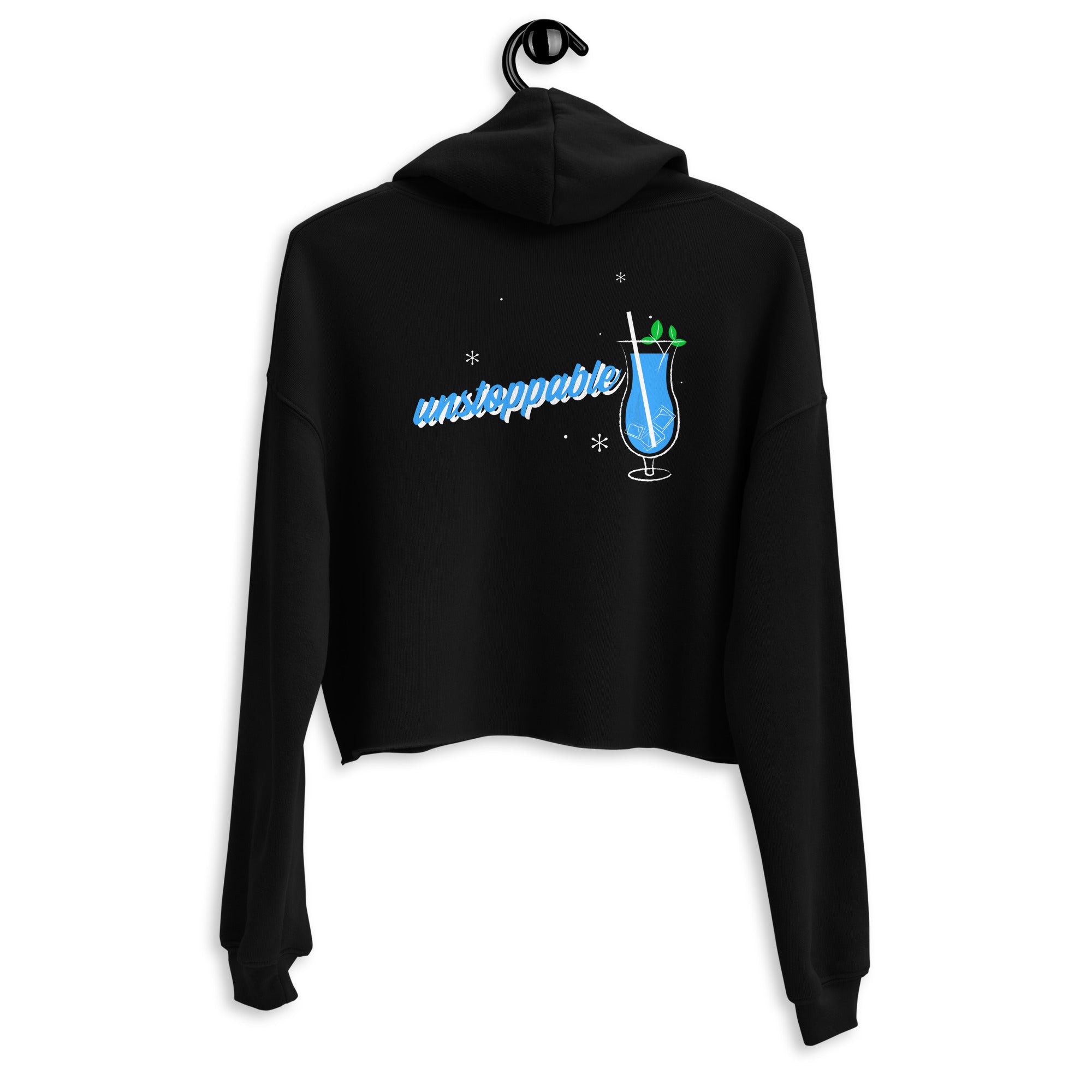 Unstoppable V - Crop Hoodie (back print)