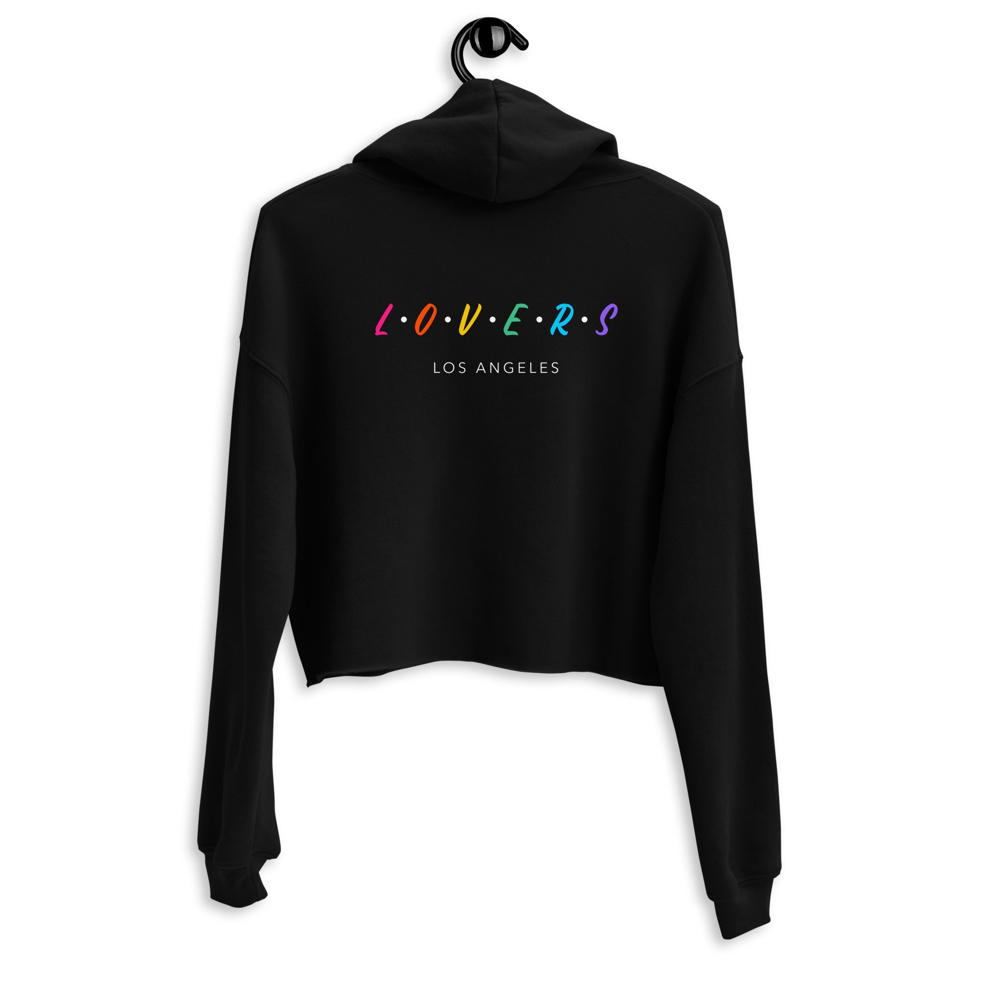 Lovers - Los Angeles - Crop Hoodie (back print)