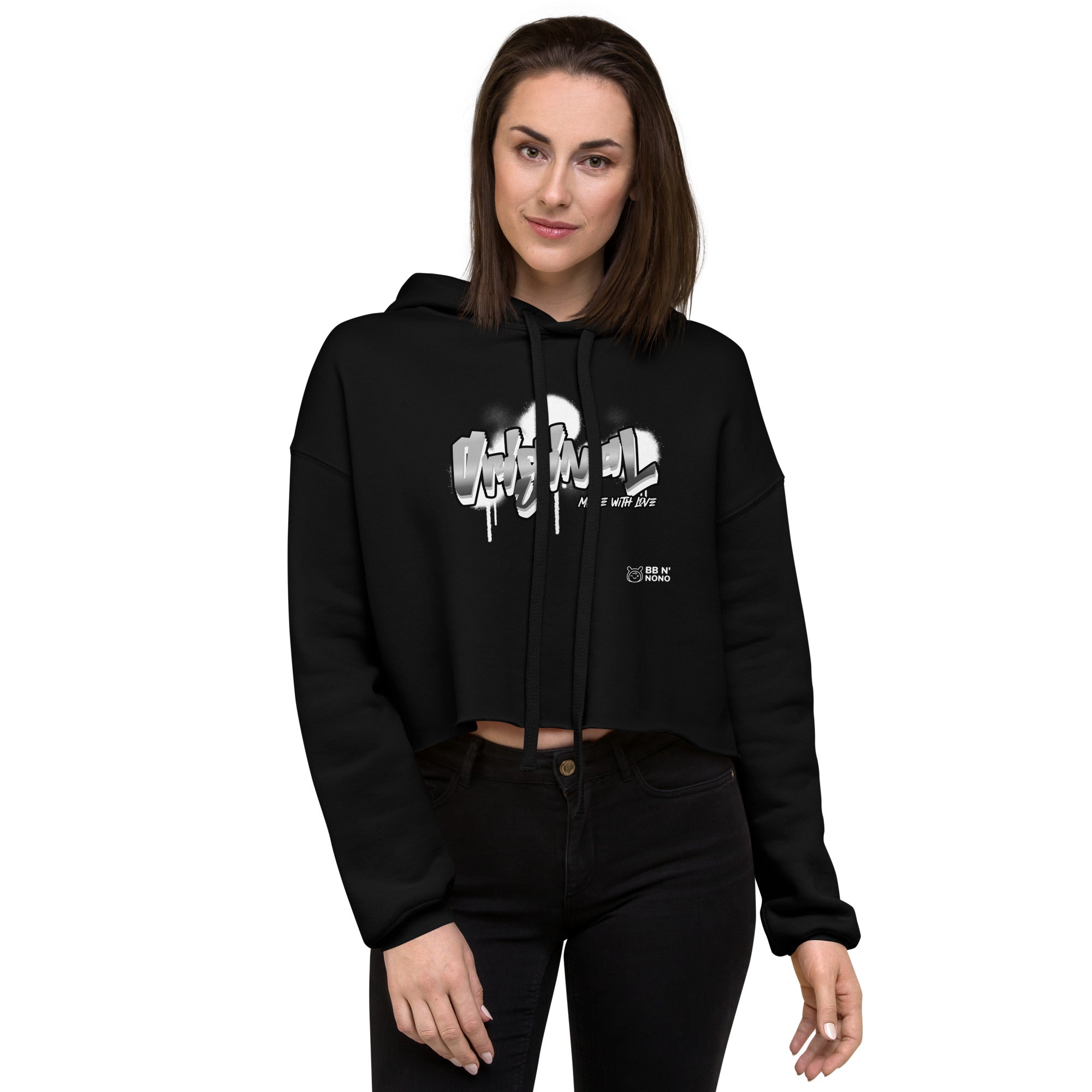 Original made with love - Crop Hoodie