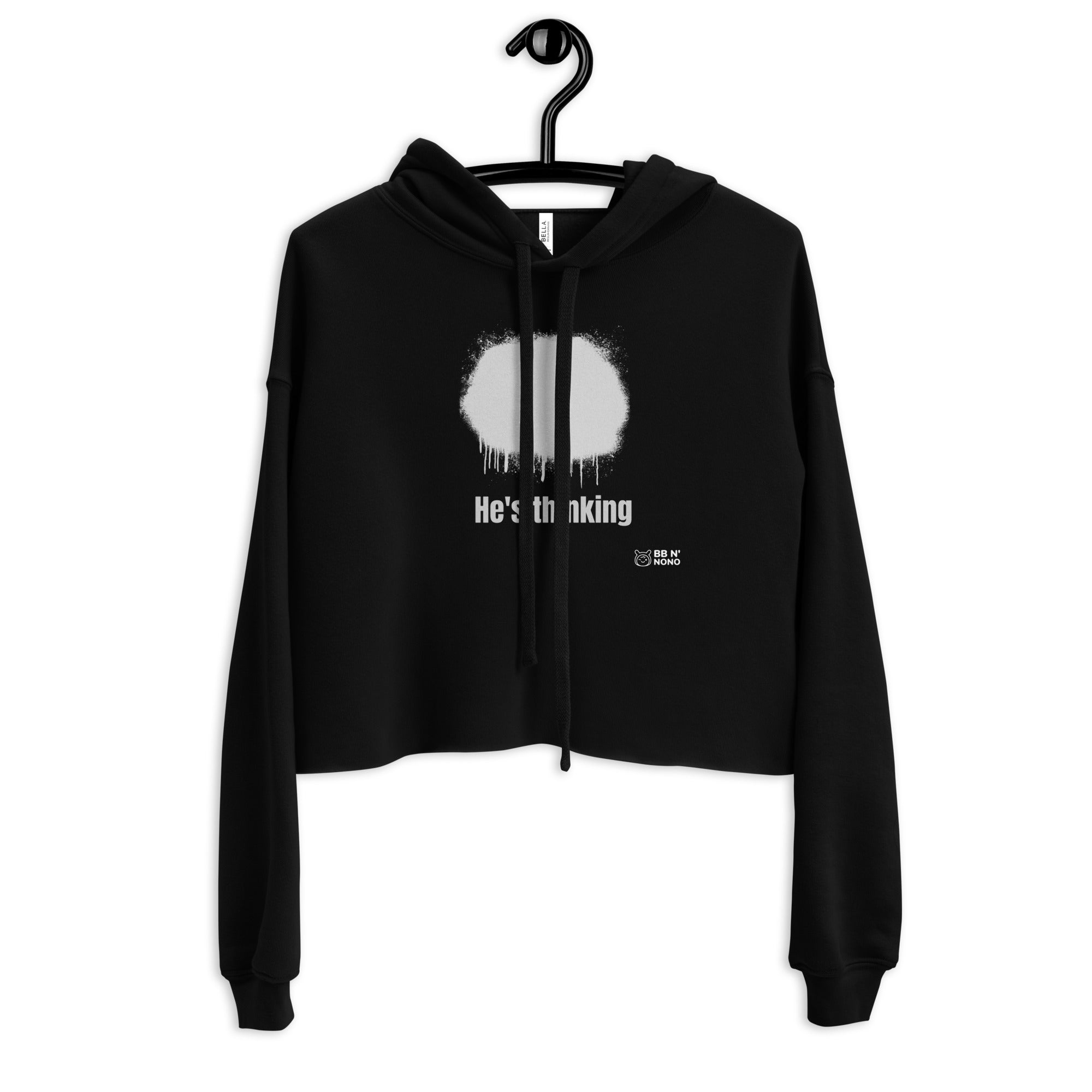 He's thinking - Crop Hoodie