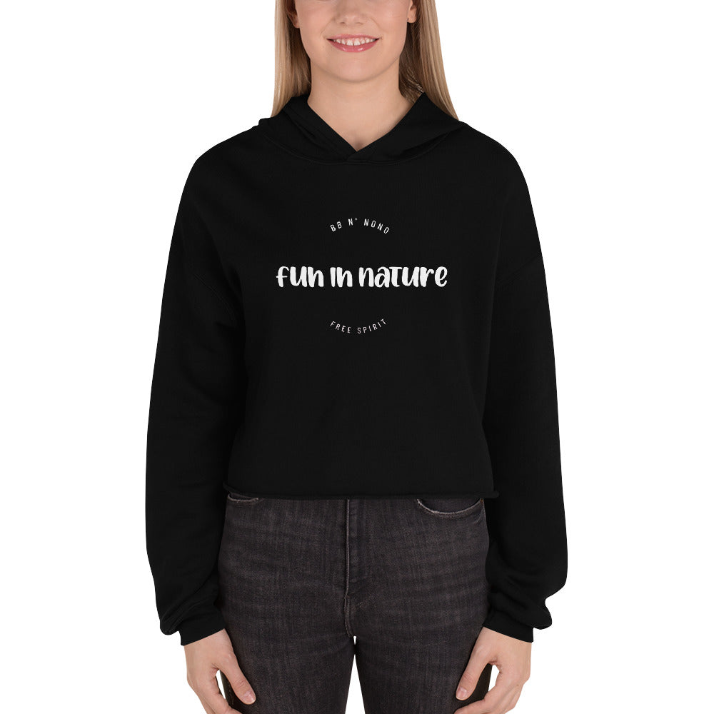 Fun in nature - Crop Hoodie