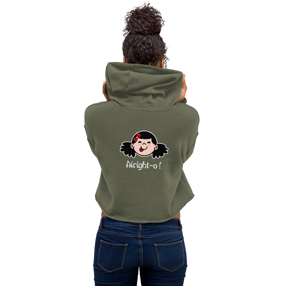 Alright-o! - Crop Hoodie (back print)