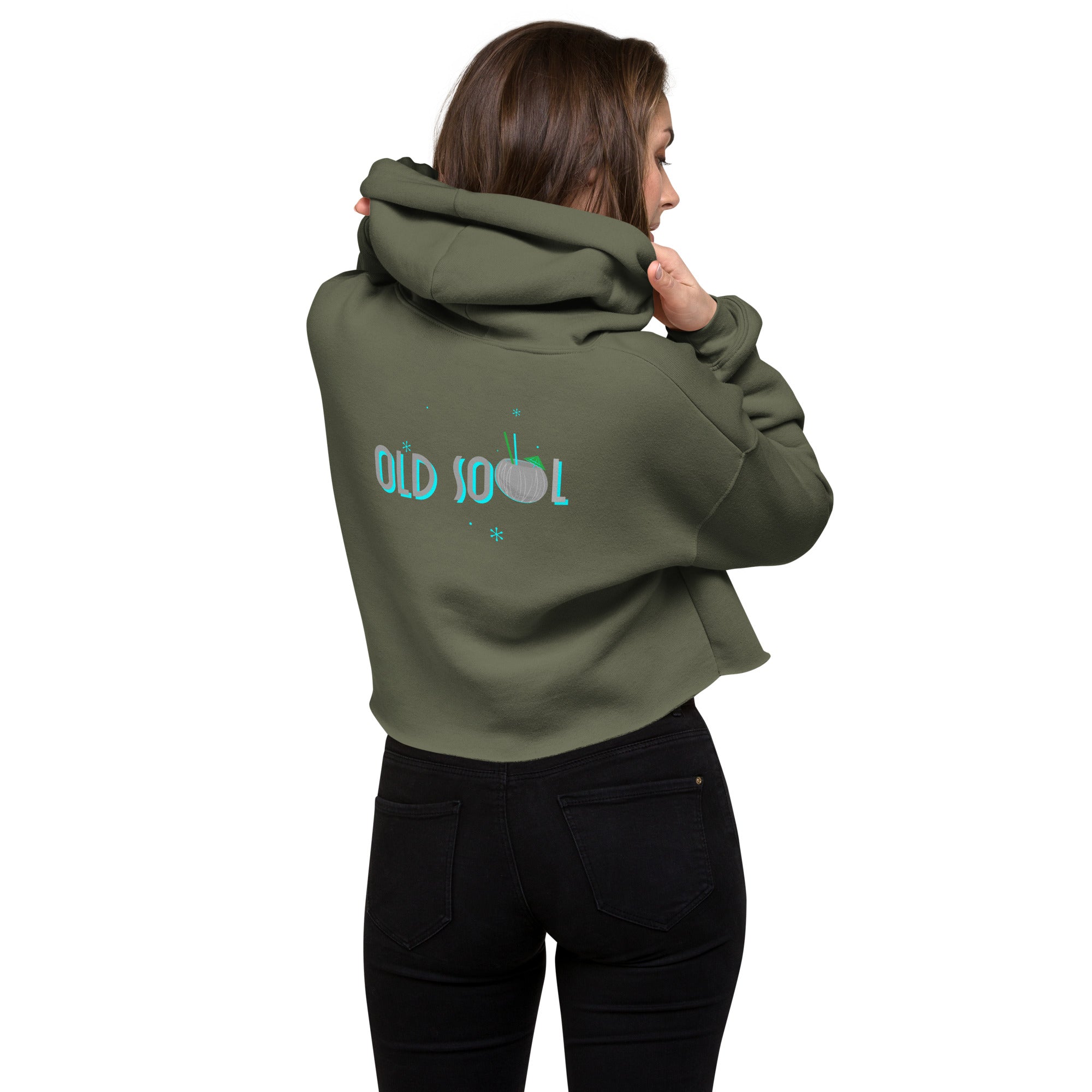 Old Soul - Crop Hoodie (back print)