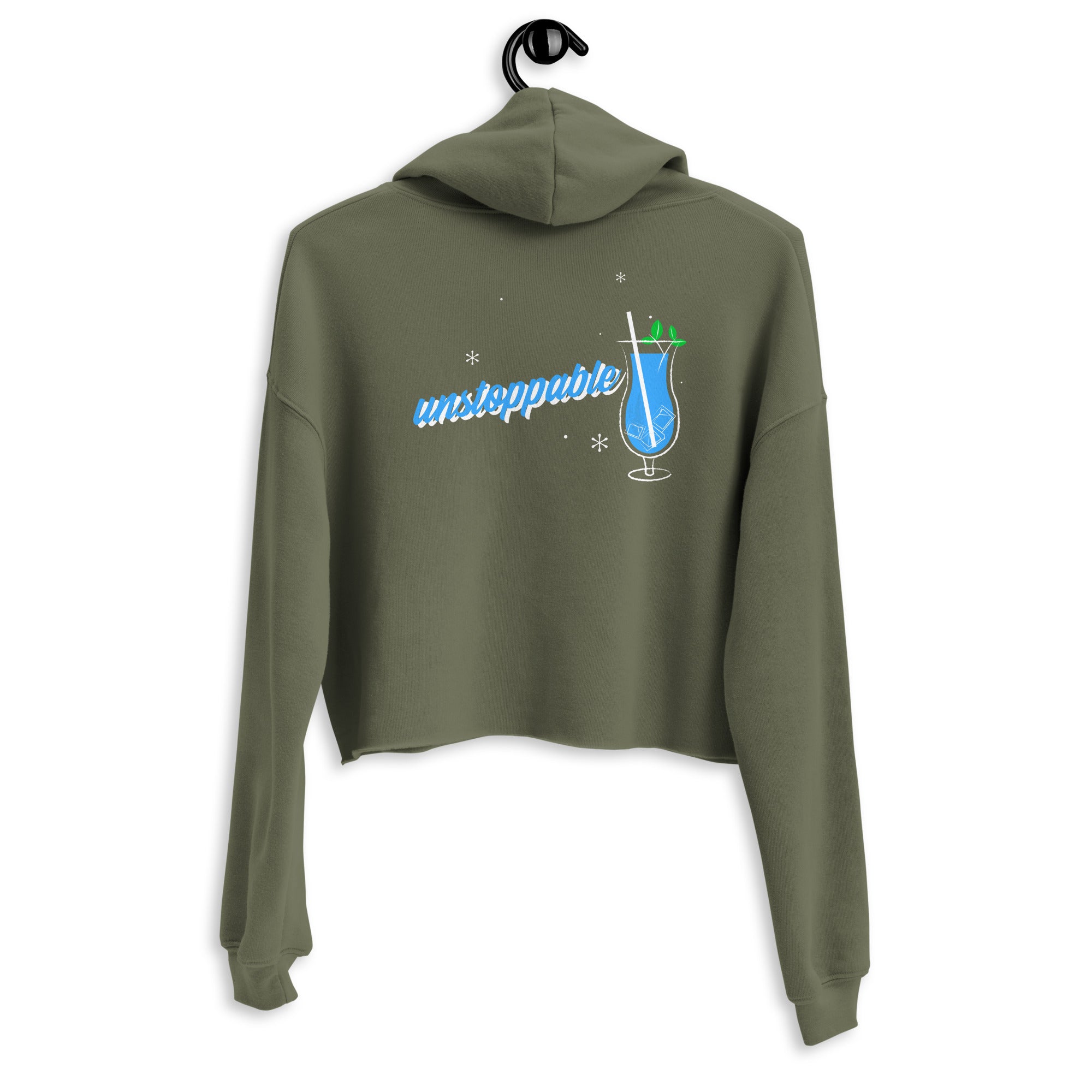 Unstoppable V - Crop Hoodie (back print)