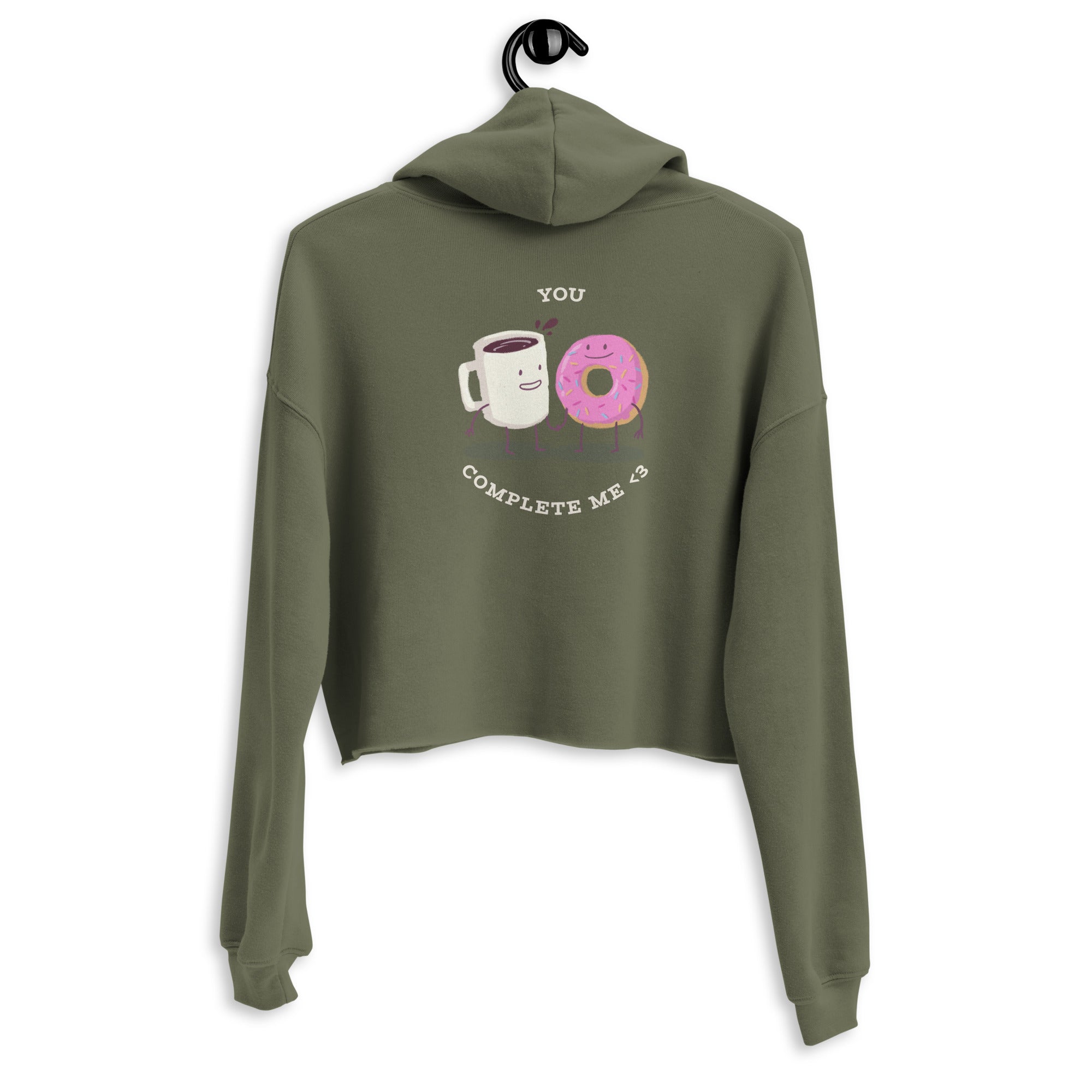 You complete me - Crop Hoodie (back print)