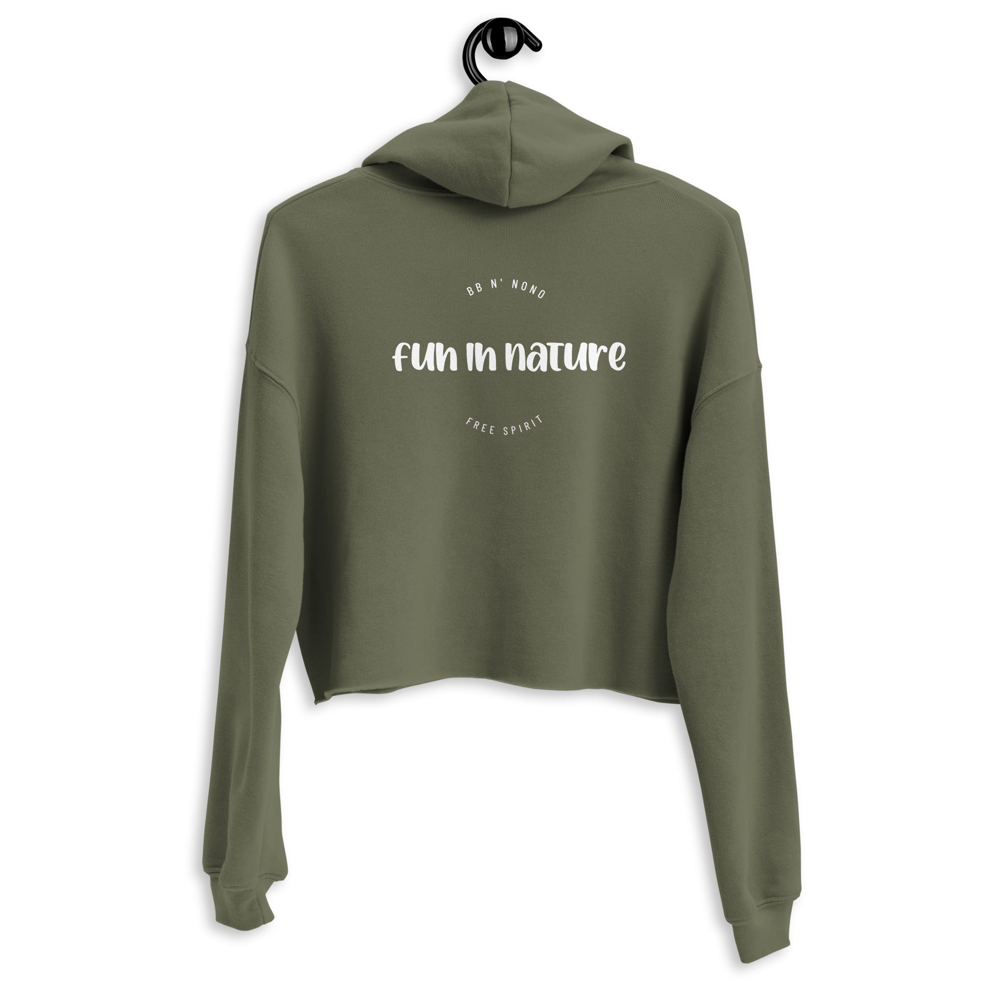 Fun in nature - Crop Hoodie (back print)