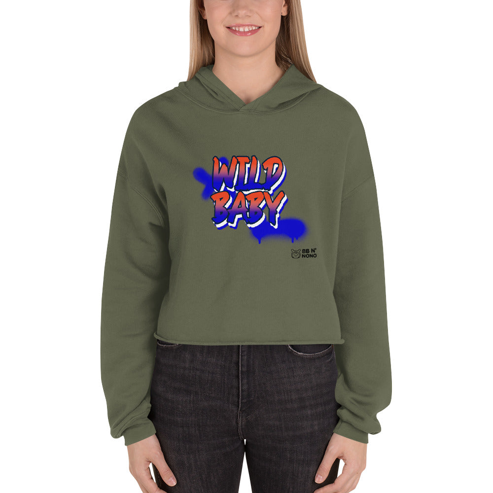 Wild baby - Crop Hoodie