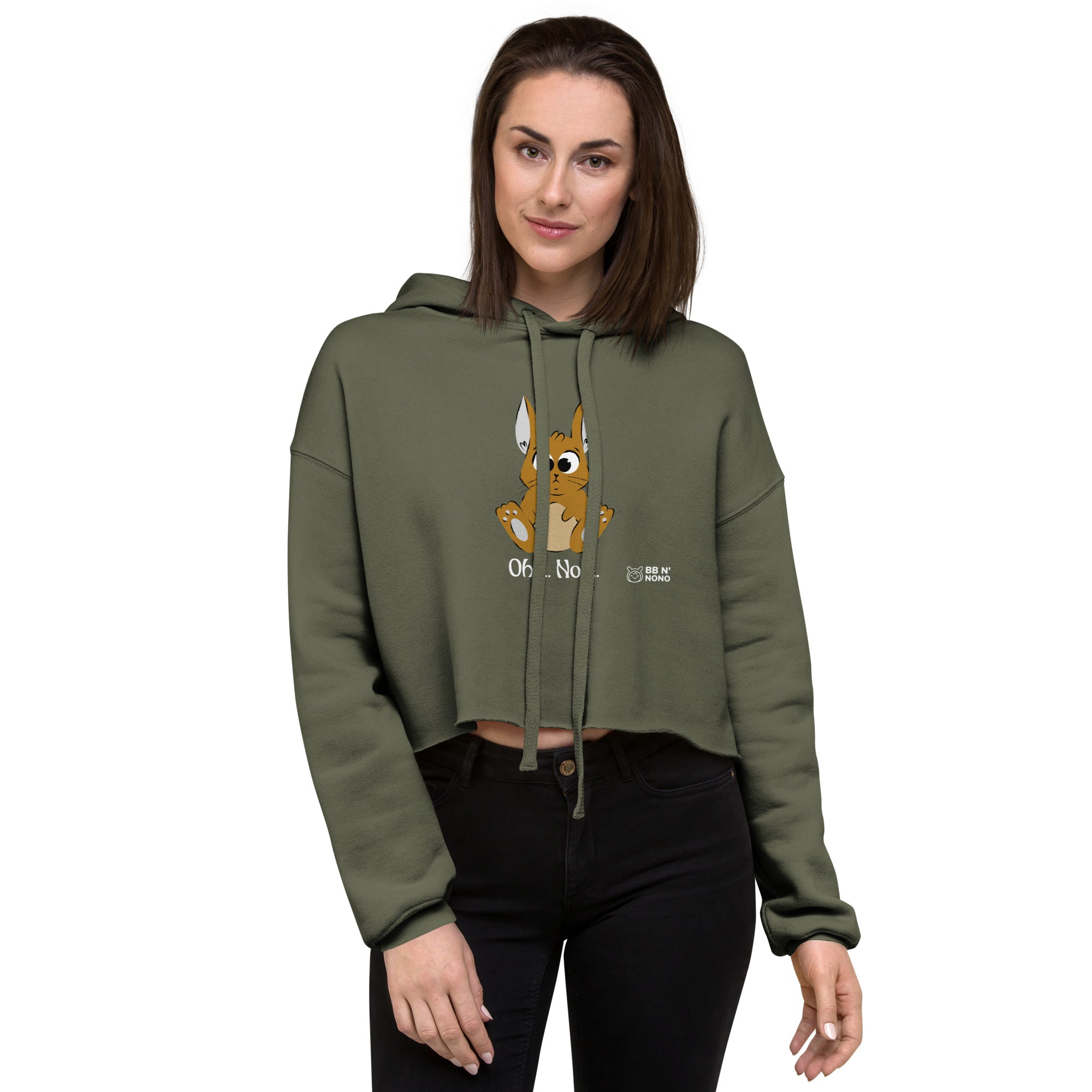 Ohh Noo - Crop Hoodie