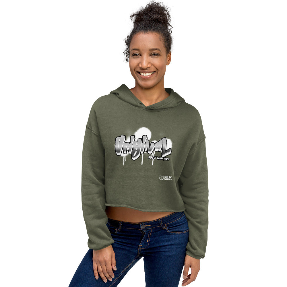 Original made with love - Crop Hoodie