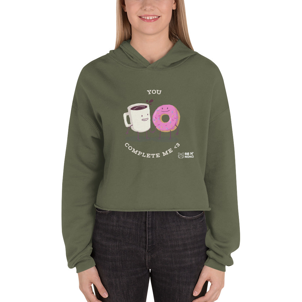 You complete me - Crop Hoodie