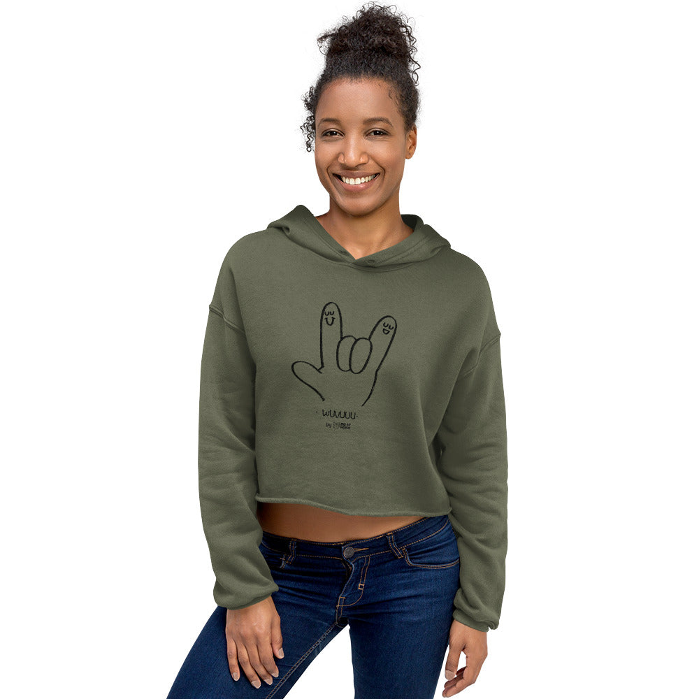 Wuvuuu - Crop Hoodie