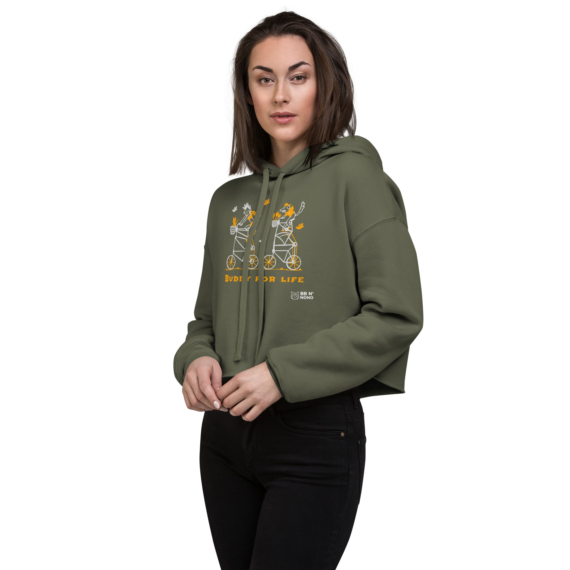 Buddy for life - Crop Hoodie