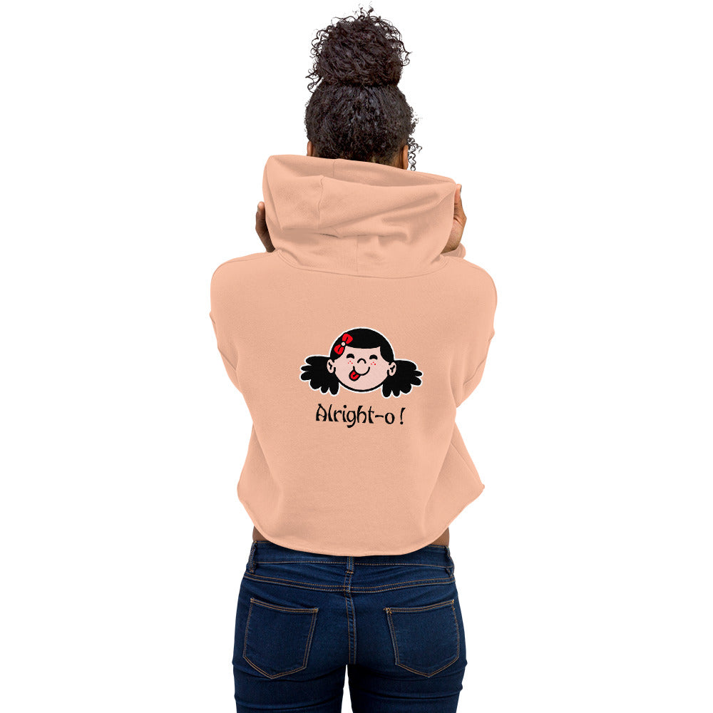 Alright-o! - Crop Hoodie (back print)