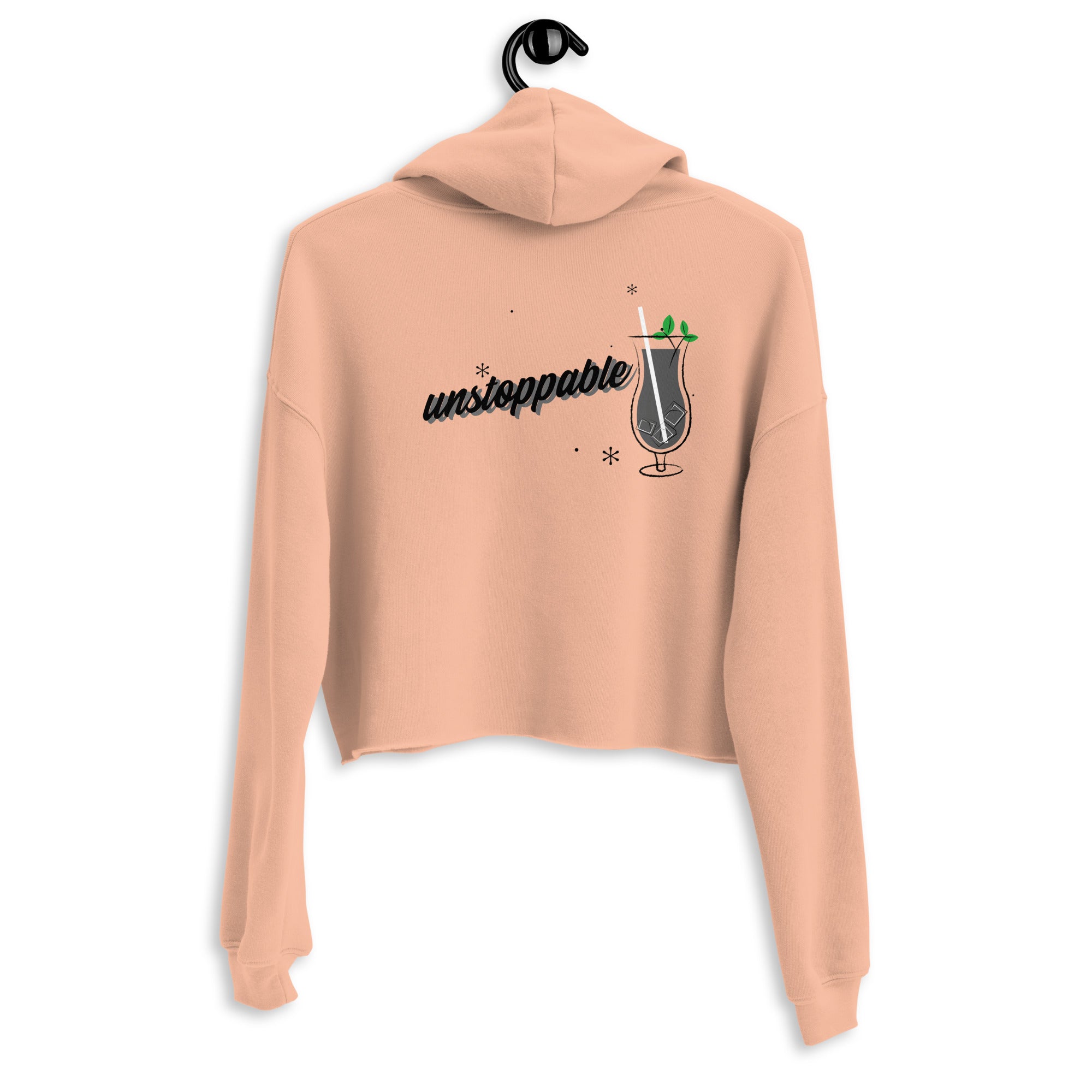 Unstoppable V - Crop Hoodie (back print)