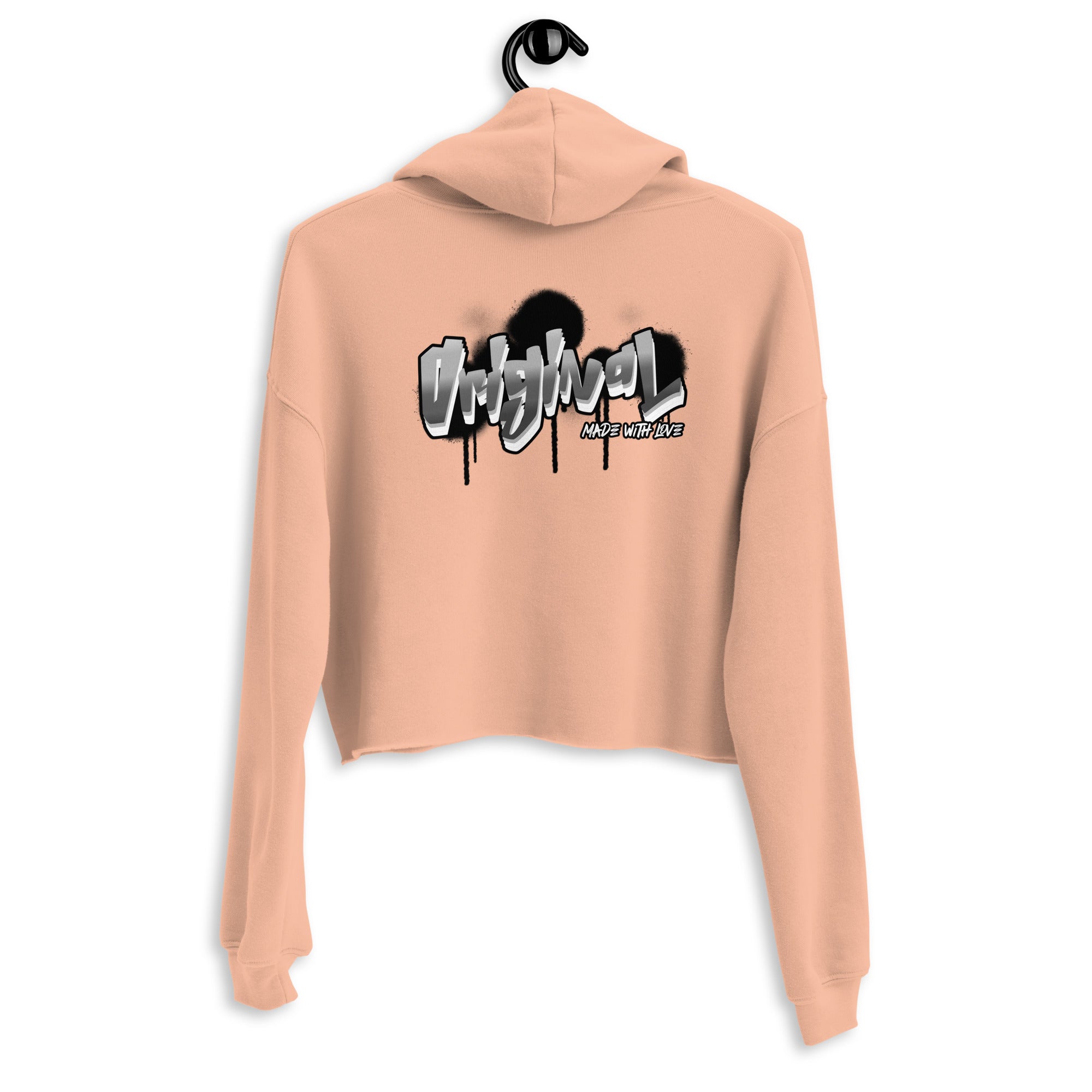 Original made with love - Crop Hoodie (back print)